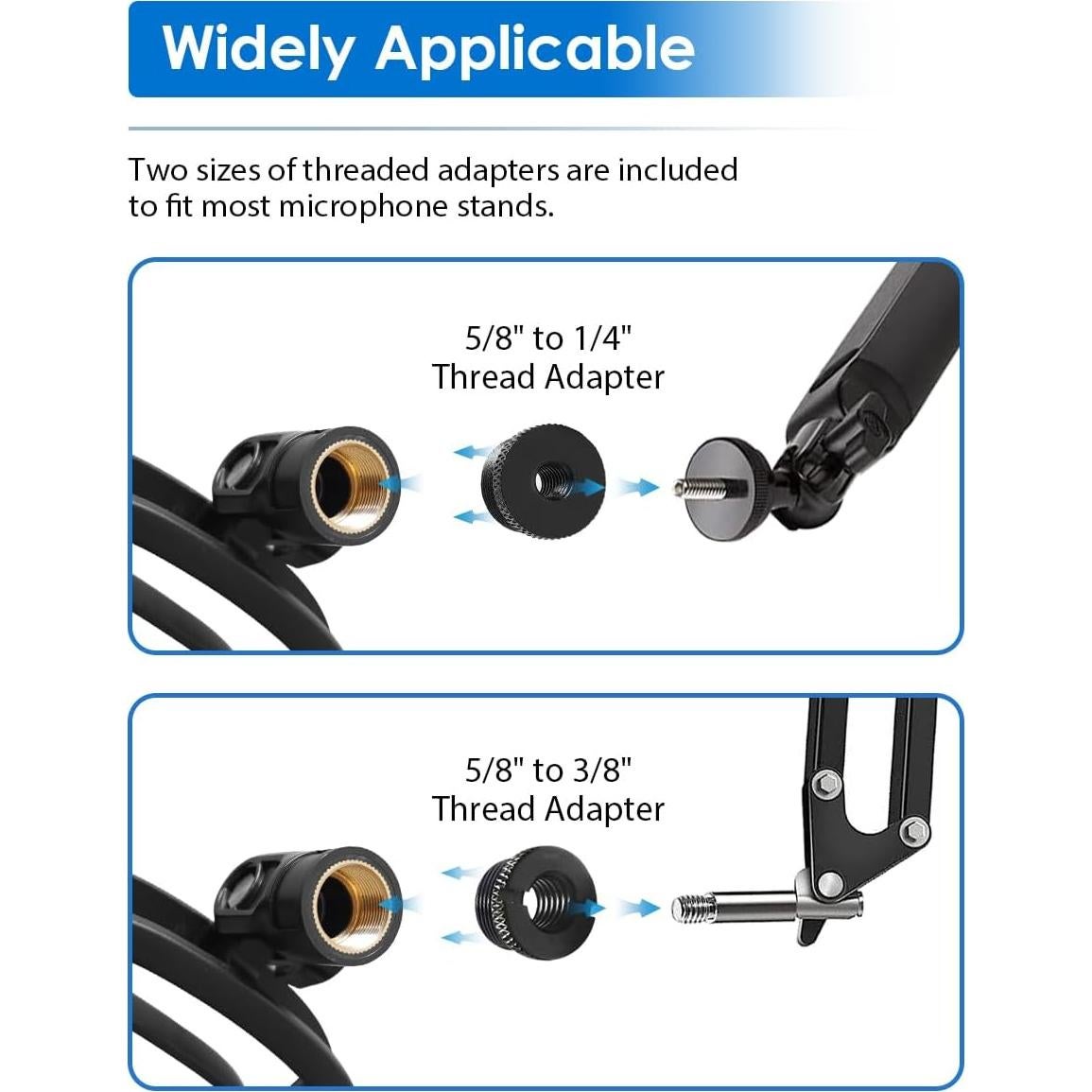 Soporte de Choque Borenbuir para Micrófono Elgato Wave:1 y Wave:3