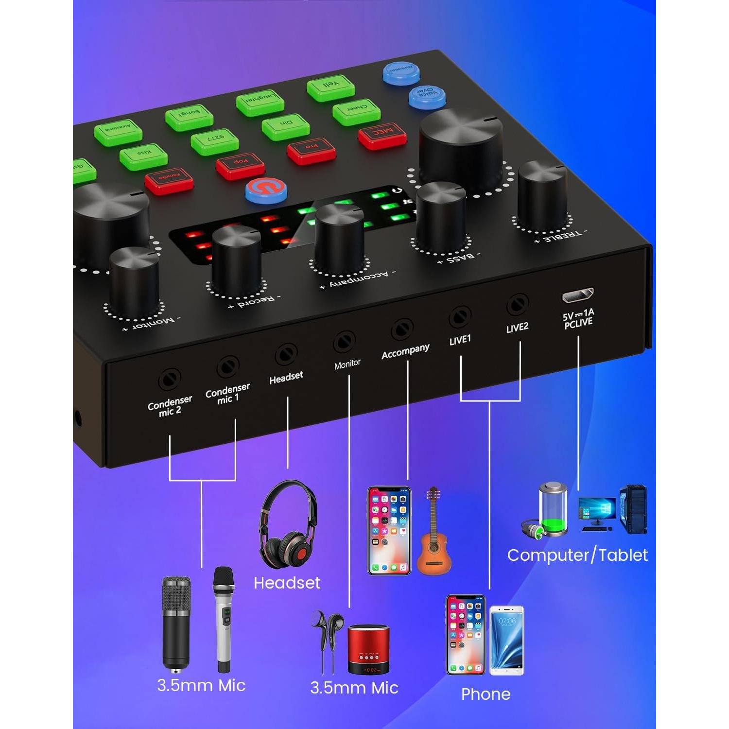 Paquete de Podcast Profesional con Micrófono y Accesorios