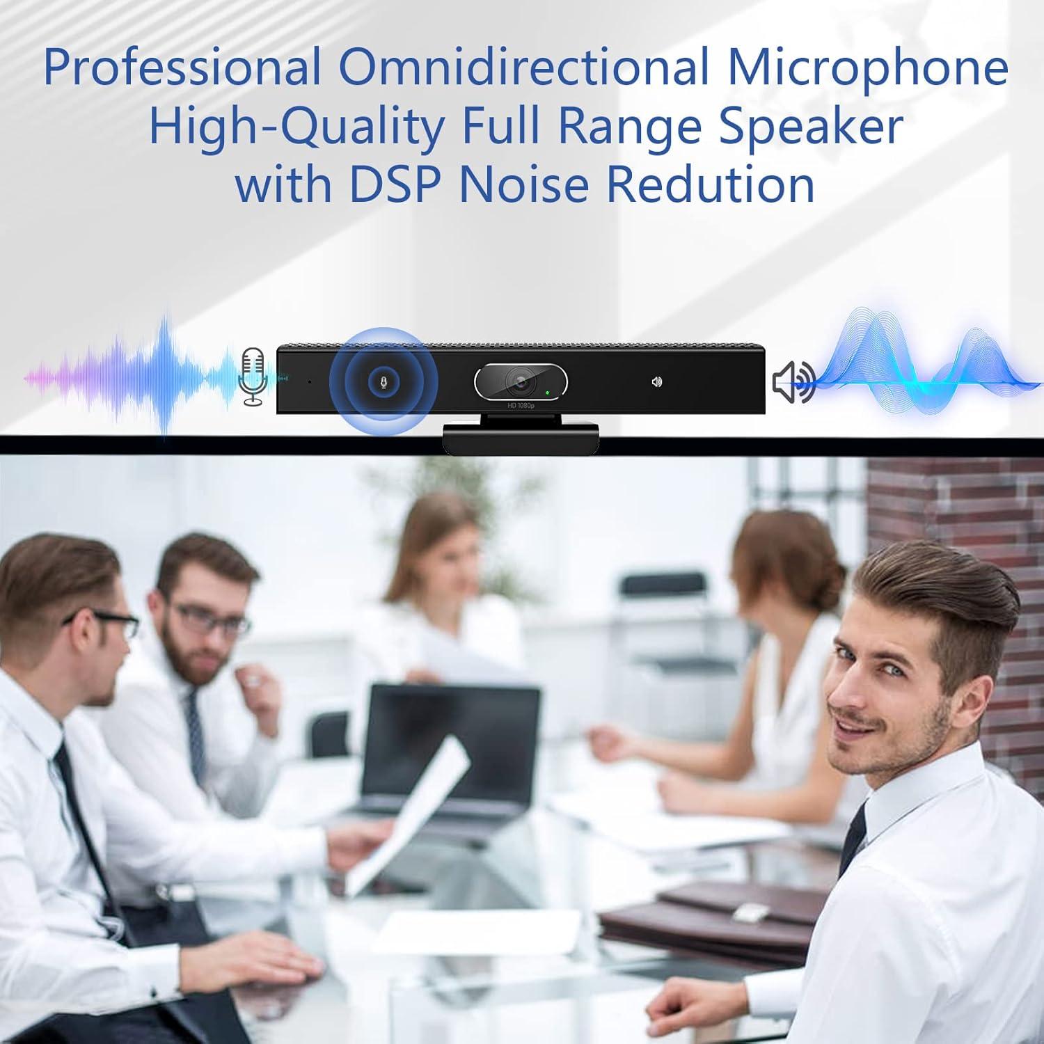 Cámara de Conferencia PolaTab Q95 Full HD 1080p con Micrófono y Altavoz