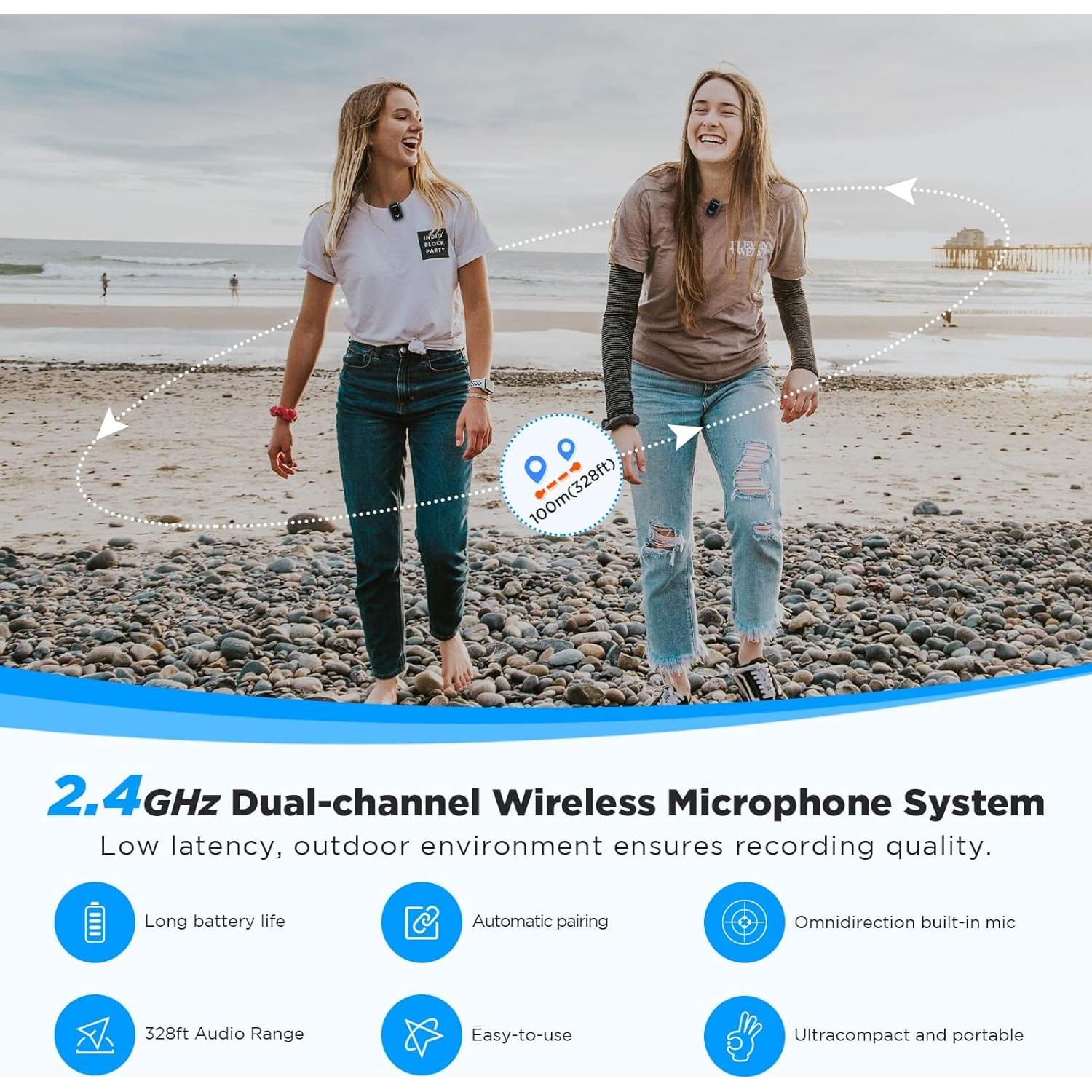 Micrófono Lavalier Inalámbrico Saramonic Blink500 ProX Q4