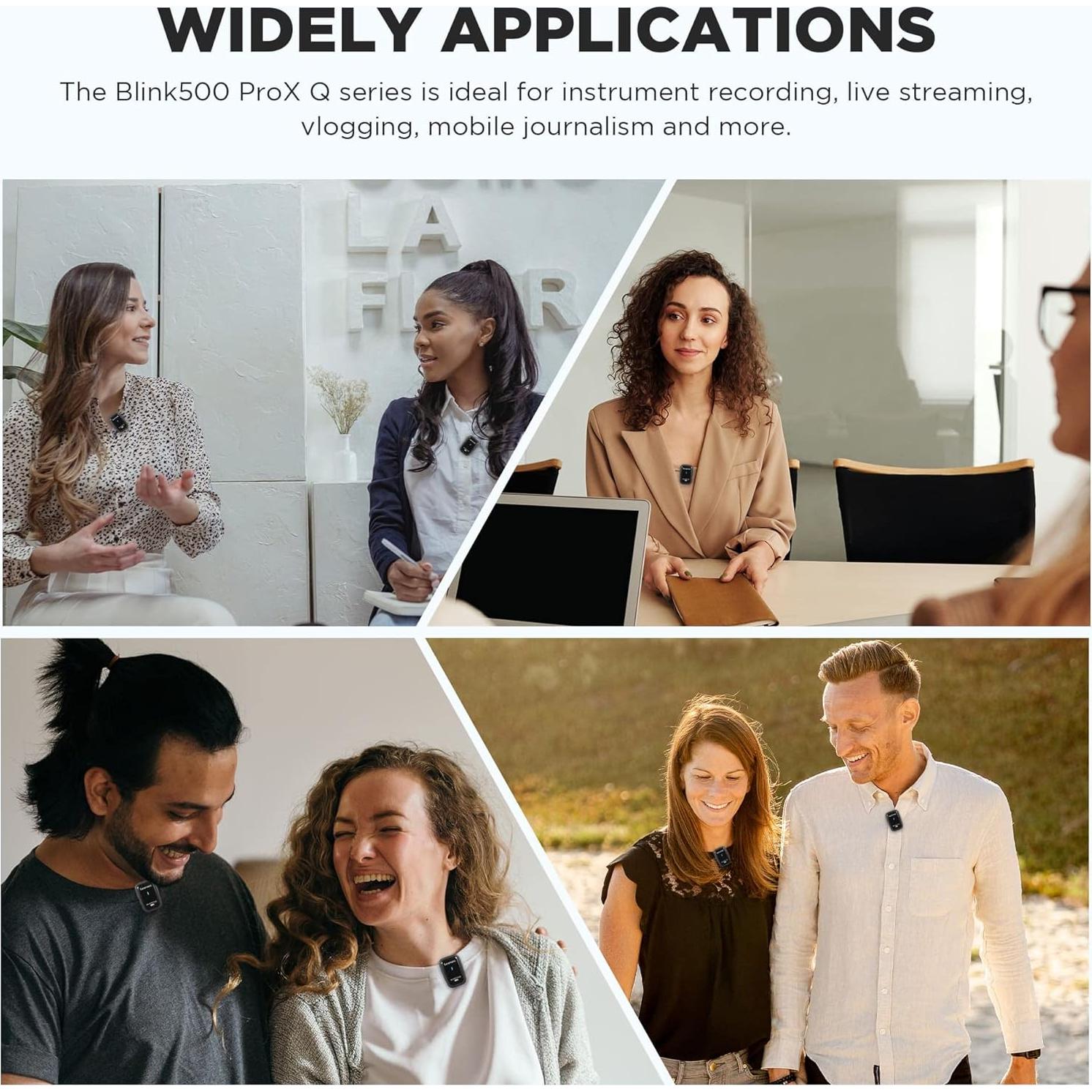 Micrófono Lavalier Inalámbrico Saramonic Blink500 ProX Q4