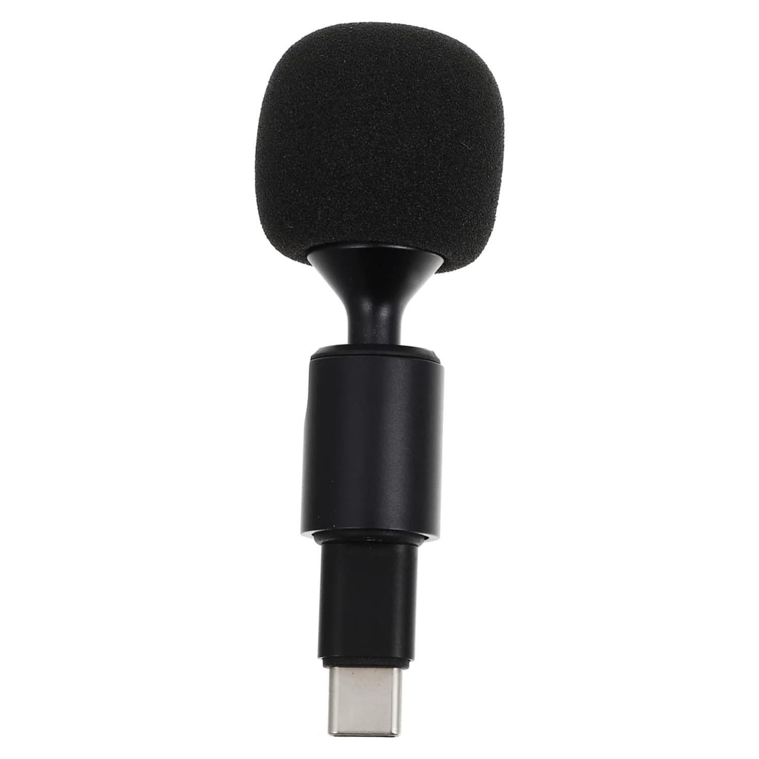 Micrófono Tipo-C Vaguelly con Cubierta de Esponja - Negro
