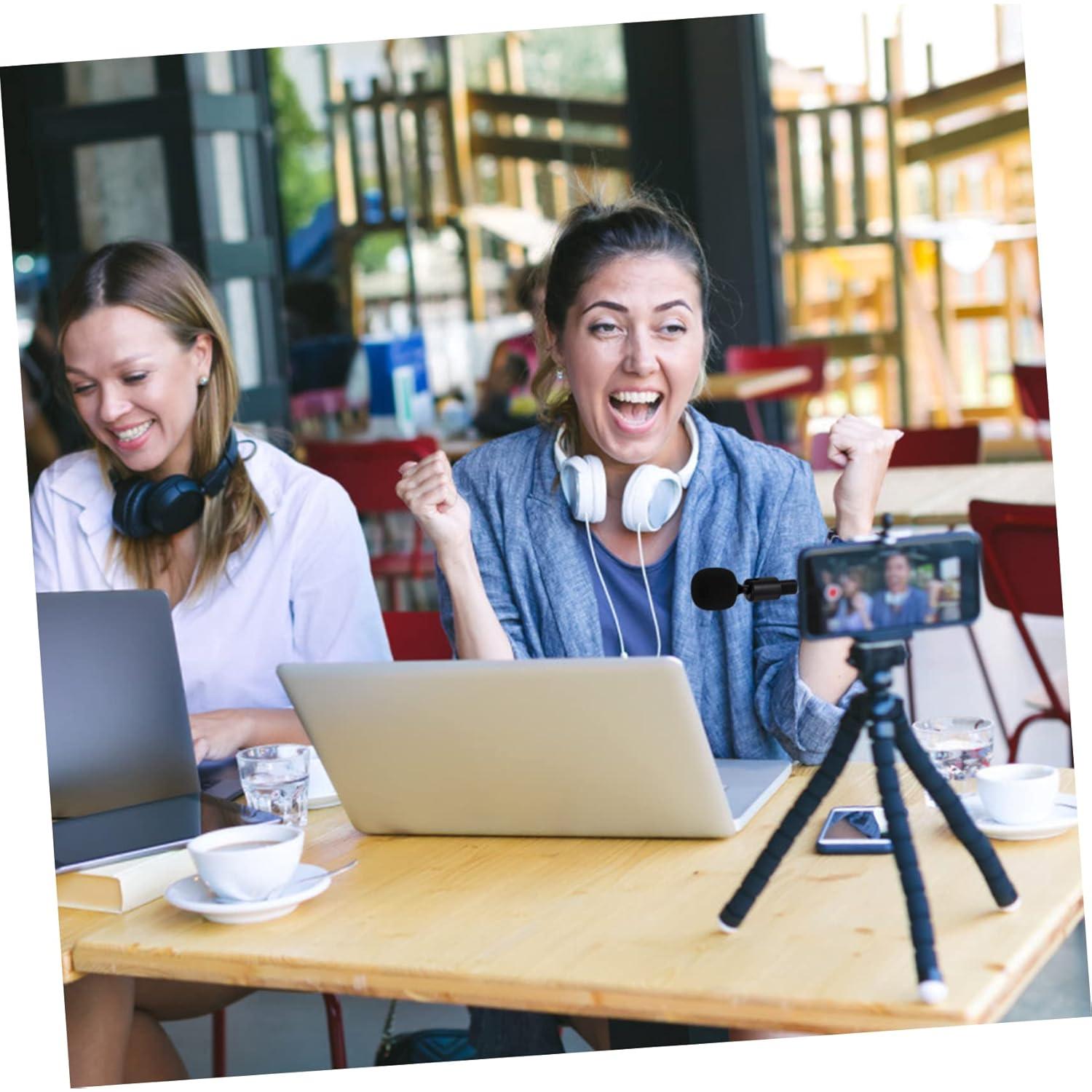 Micrófono Tipo-C Vaguelly con Cubierta de Esponja - Negro