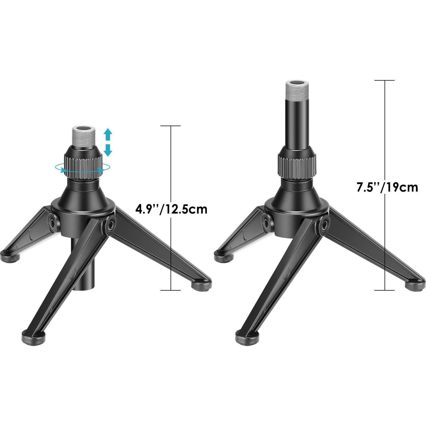 Soporte de Micrófono de Escritorio Neewer Mini Plegable 12.5-19cm