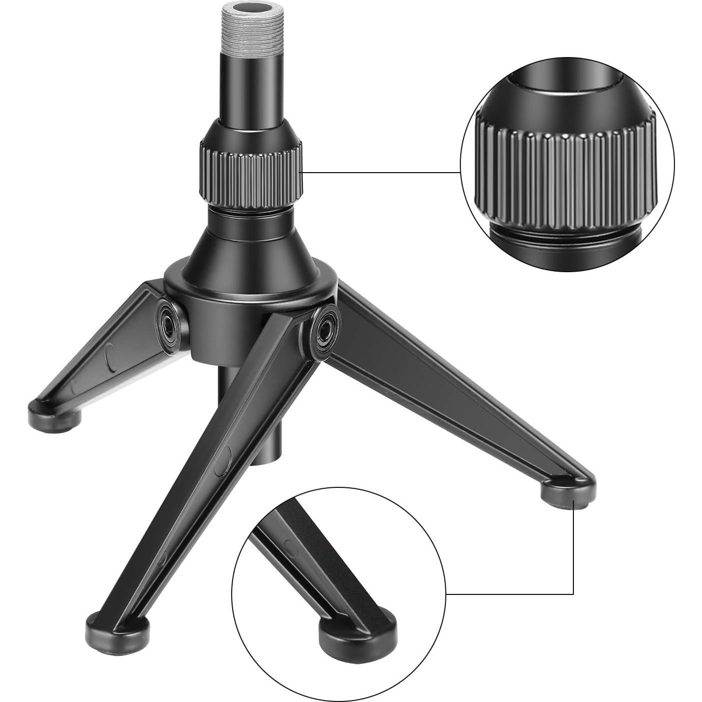 Soporte de Micrófono de Escritorio Neewer Mini Plegable 12.5-19cm