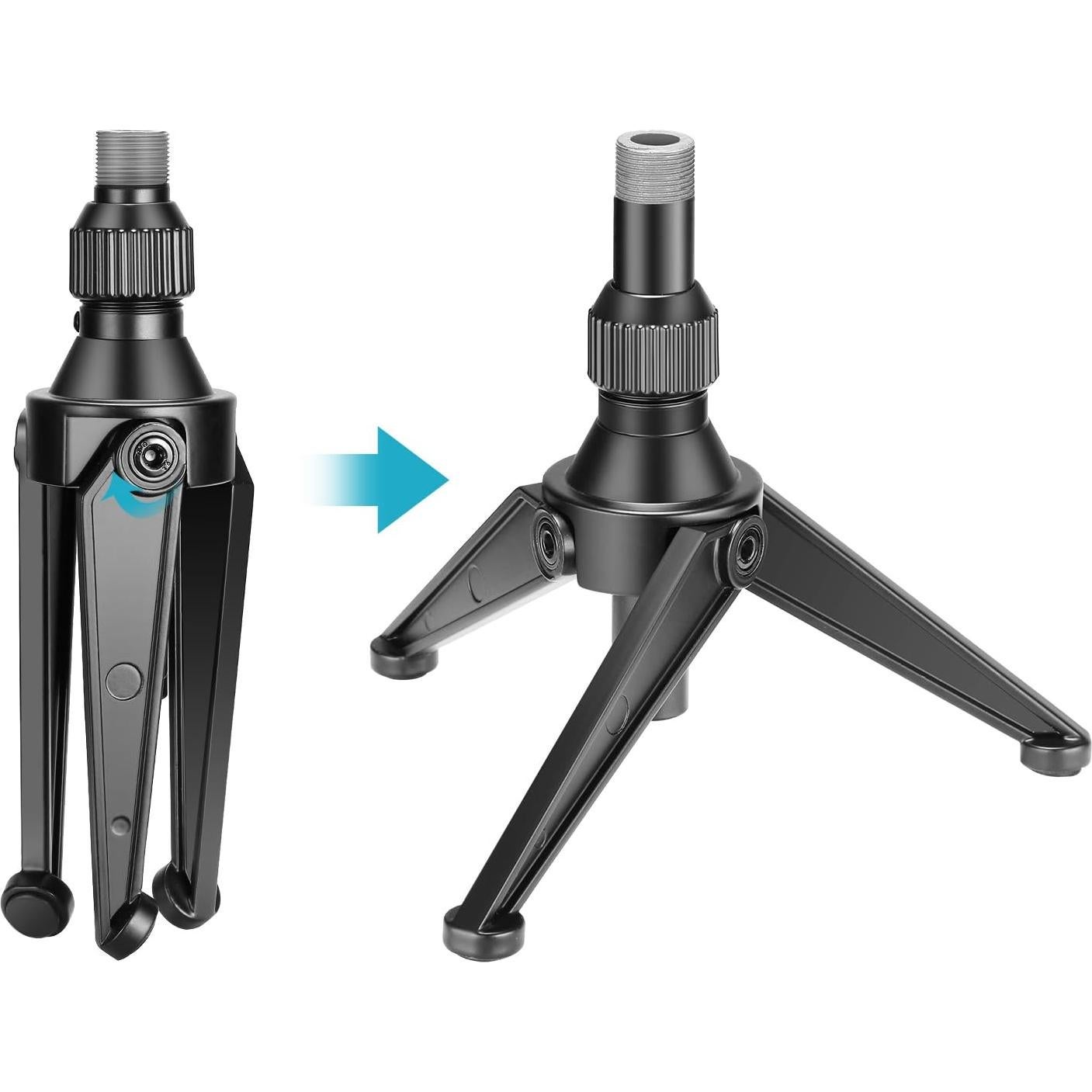 Soporte de Micrófono de Escritorio Neewer Mini Plegable 12.5-19cm