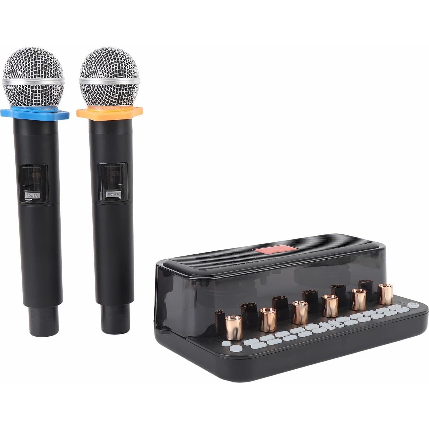 Sistema de Mezclador de Karaoke Inalámbrico Bewinner con 2 Micrófonos