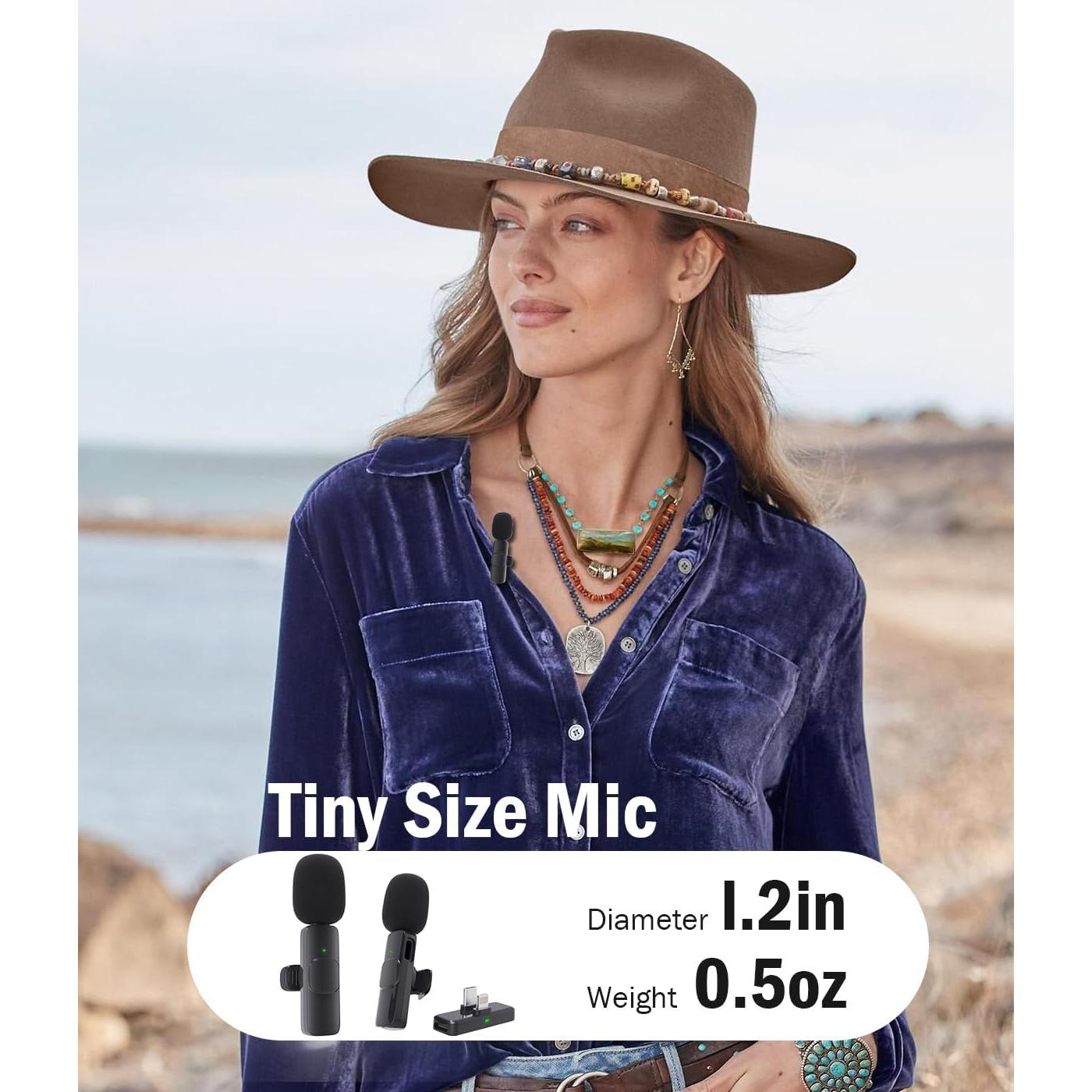 Micrófono Lavalier Inalámbrico Wedaniya WM840 para iPhone y Android