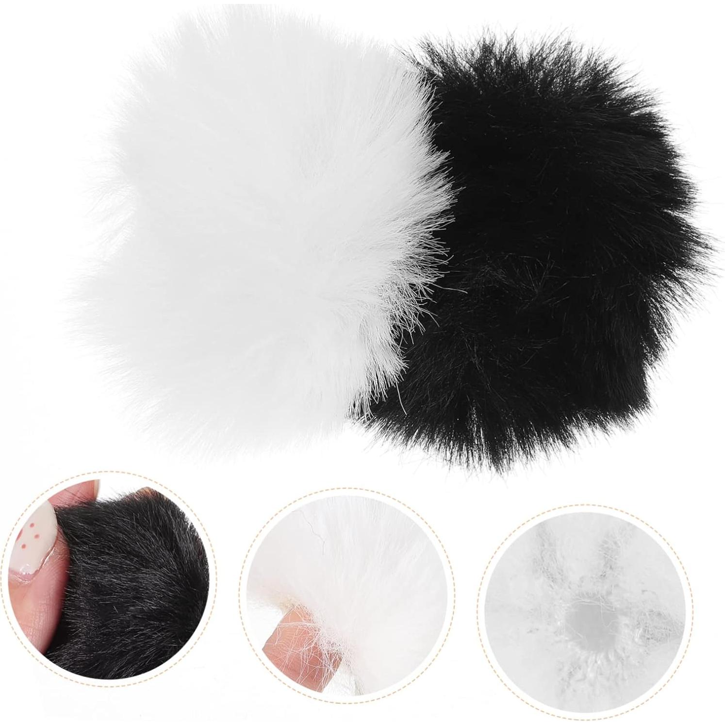 SUPVOX 24pcs Microphone Cover Windproof Fur Filter for Outdoor Use Reduces Wind Noise Compatible Lavalier and Handheld Mics and Colors Included