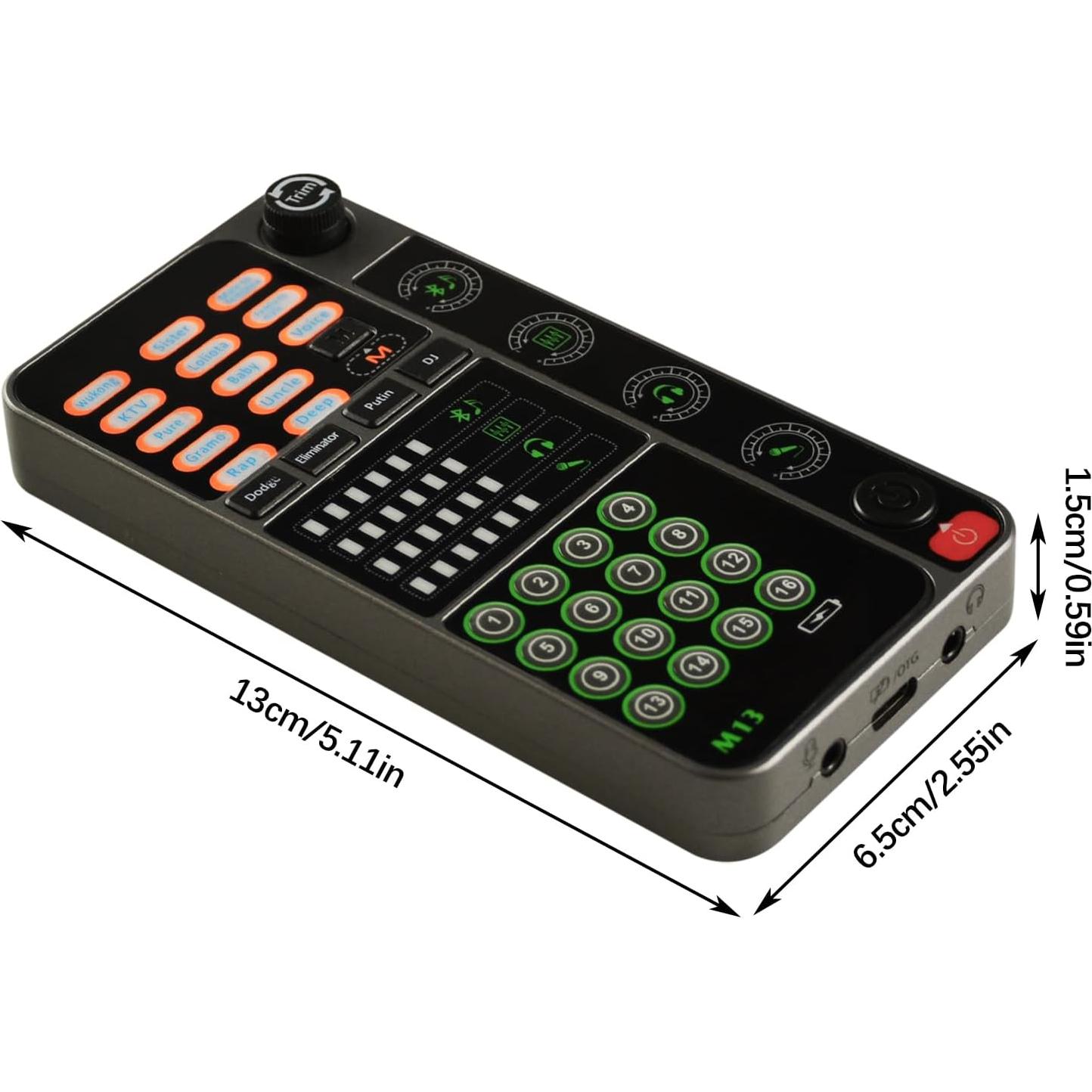 Cambiador de Voz Portátil Flylin con 16 Efectos de Sonido