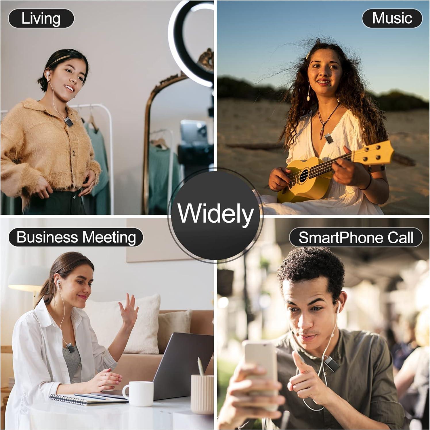 Micrófono Lavalier Bluetooth SabineTek AudioWow - 15m, 48kHz