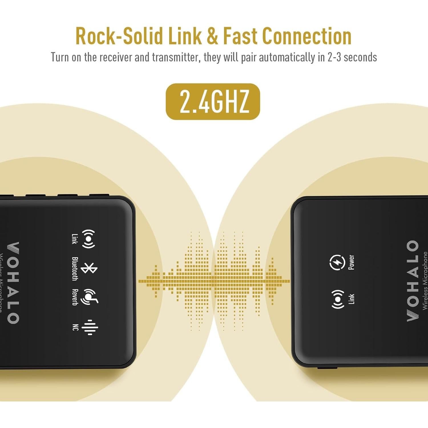 Micrófono Lavalier Inalámbrico VW-10 con Reducción de Ruido
