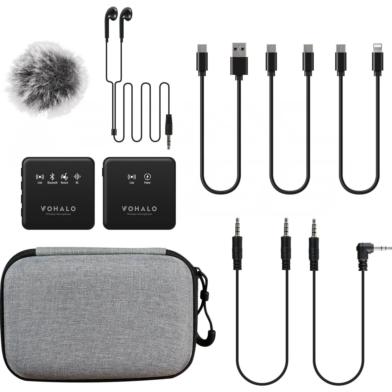 Micrófono Lavalier Inalámbrico VW-10 con Reducción de Ruido