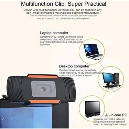 Cámara Web HD 1080P Asano Tech con Micrófono y 110°