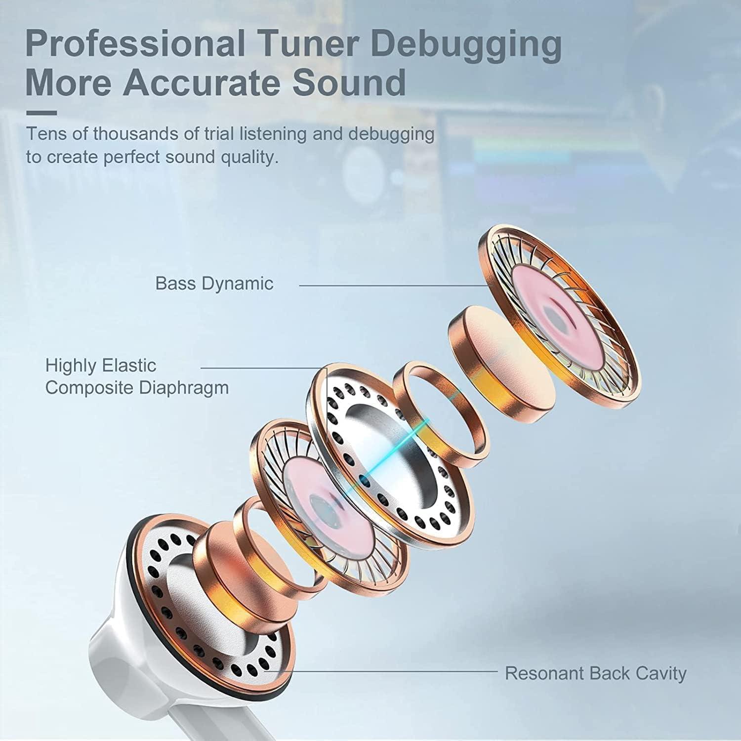 Auriculares USB C YouthCity HiFi Estéreo con Micrófono - 2 Paquetes