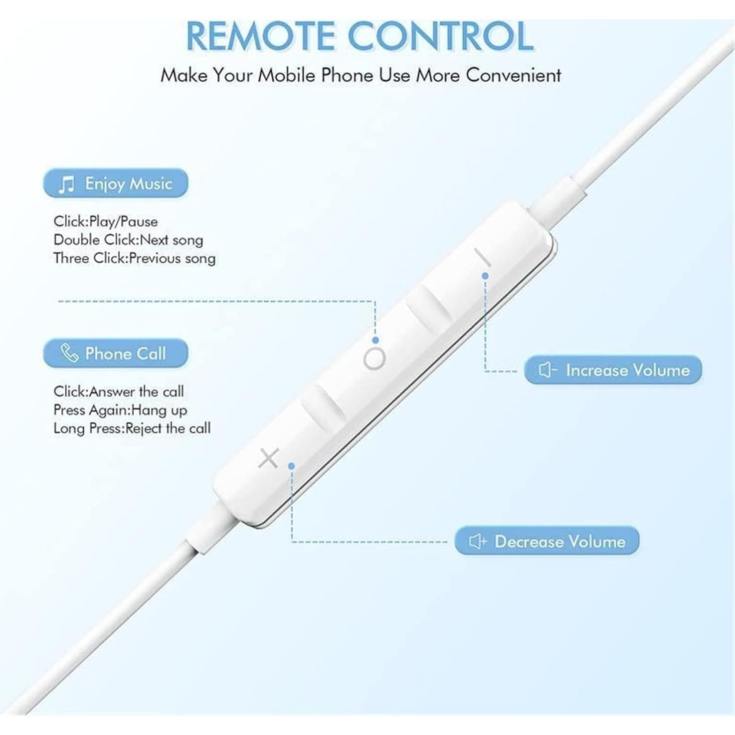 Auriculares USB C YouthCity HiFi Estéreo con Micrófono - 2 Paquetes