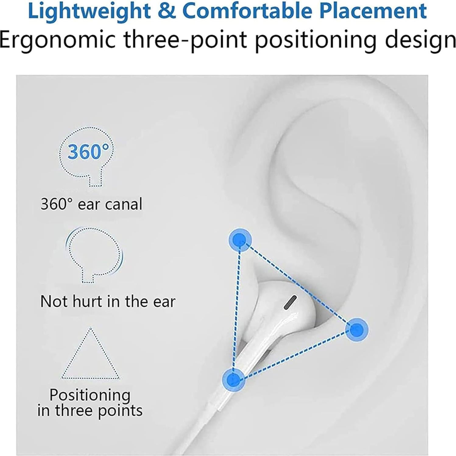 Auriculares USB C YouthCity HiFi Estéreo con Micrófono - 2 Paquetes