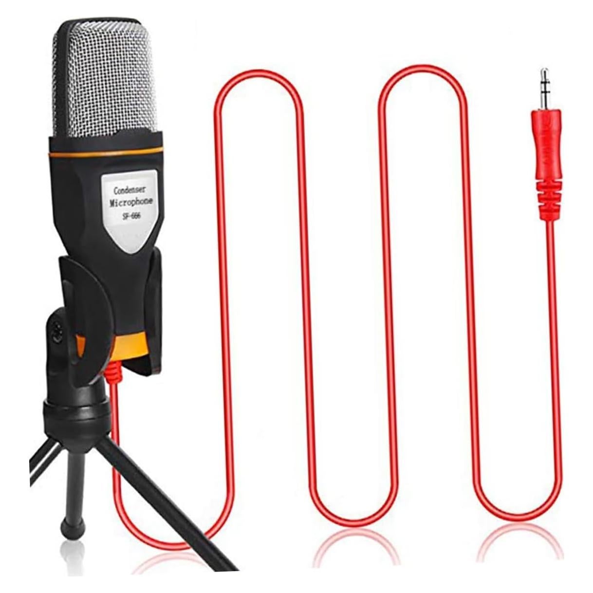 Soporte de Micrófono y Trípode Ajustable Negro para PC