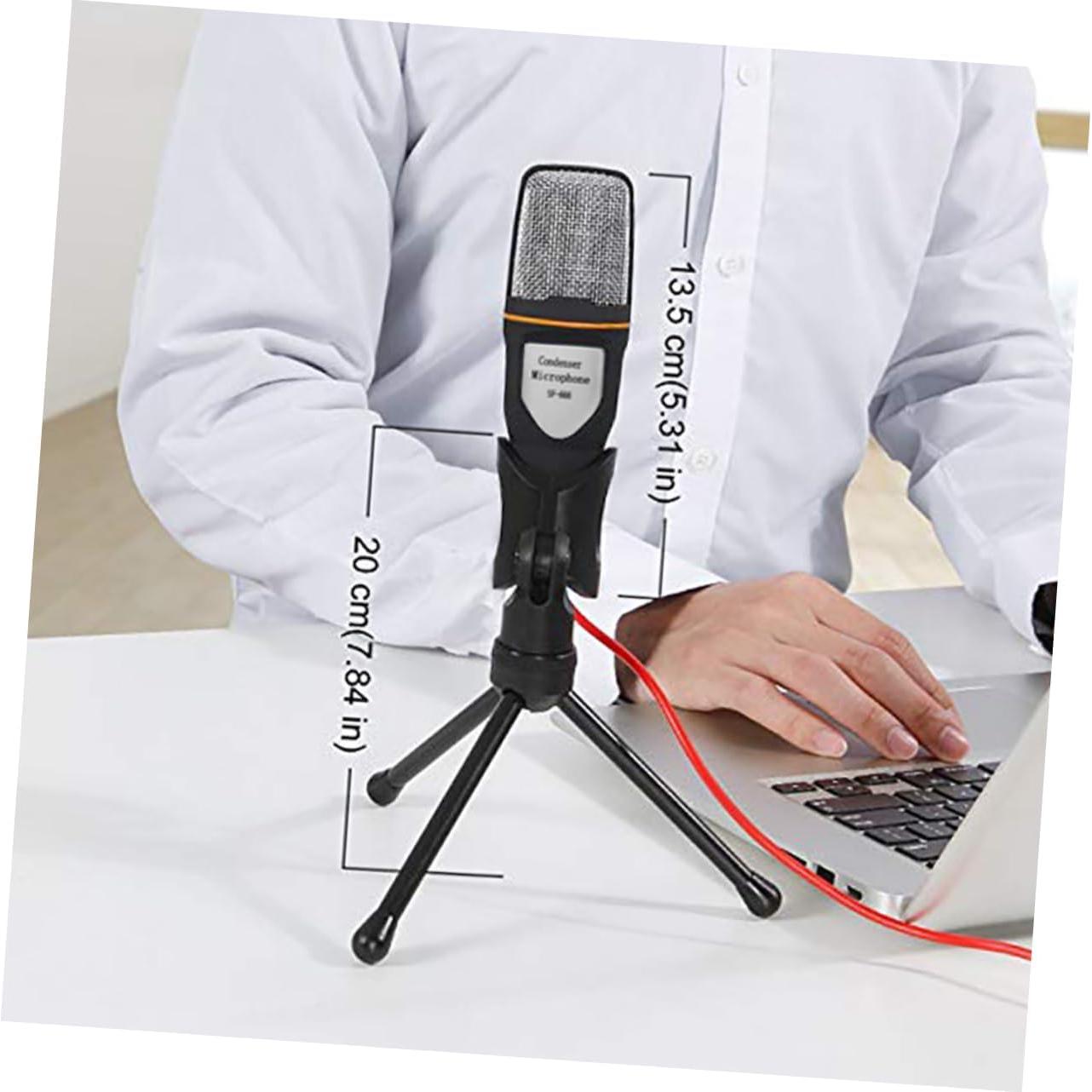 Soporte de Micrófono y Trípode Ajustable Negro para PC