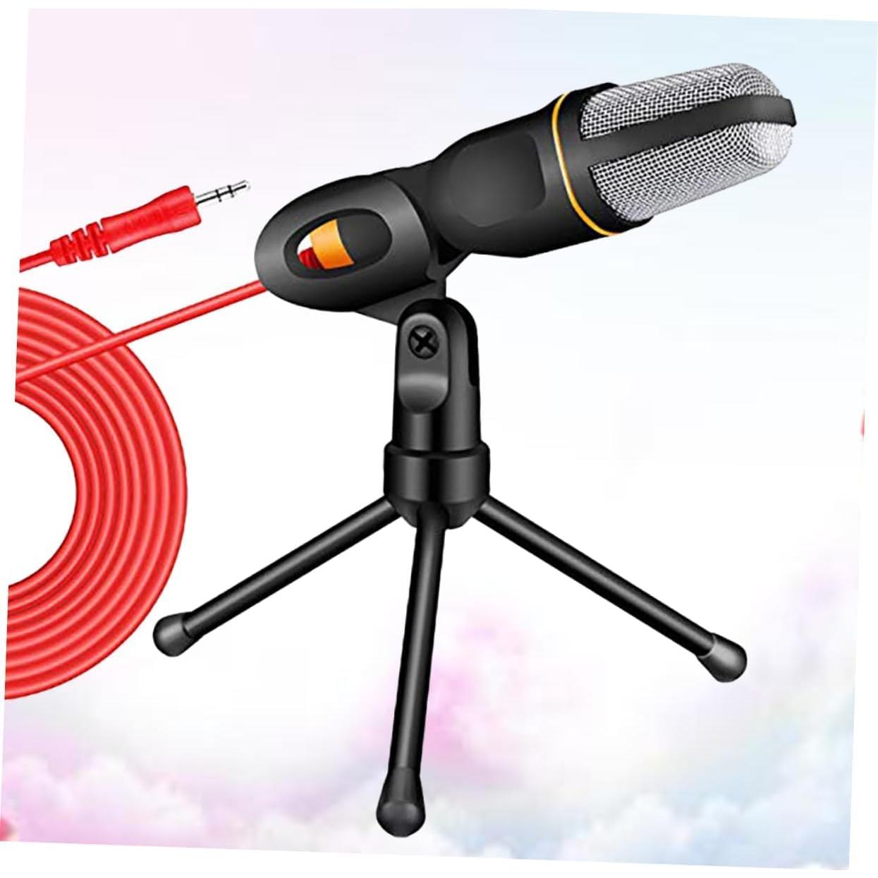 Soporte de Micrófono y Trípode Ajustable Negro para PC