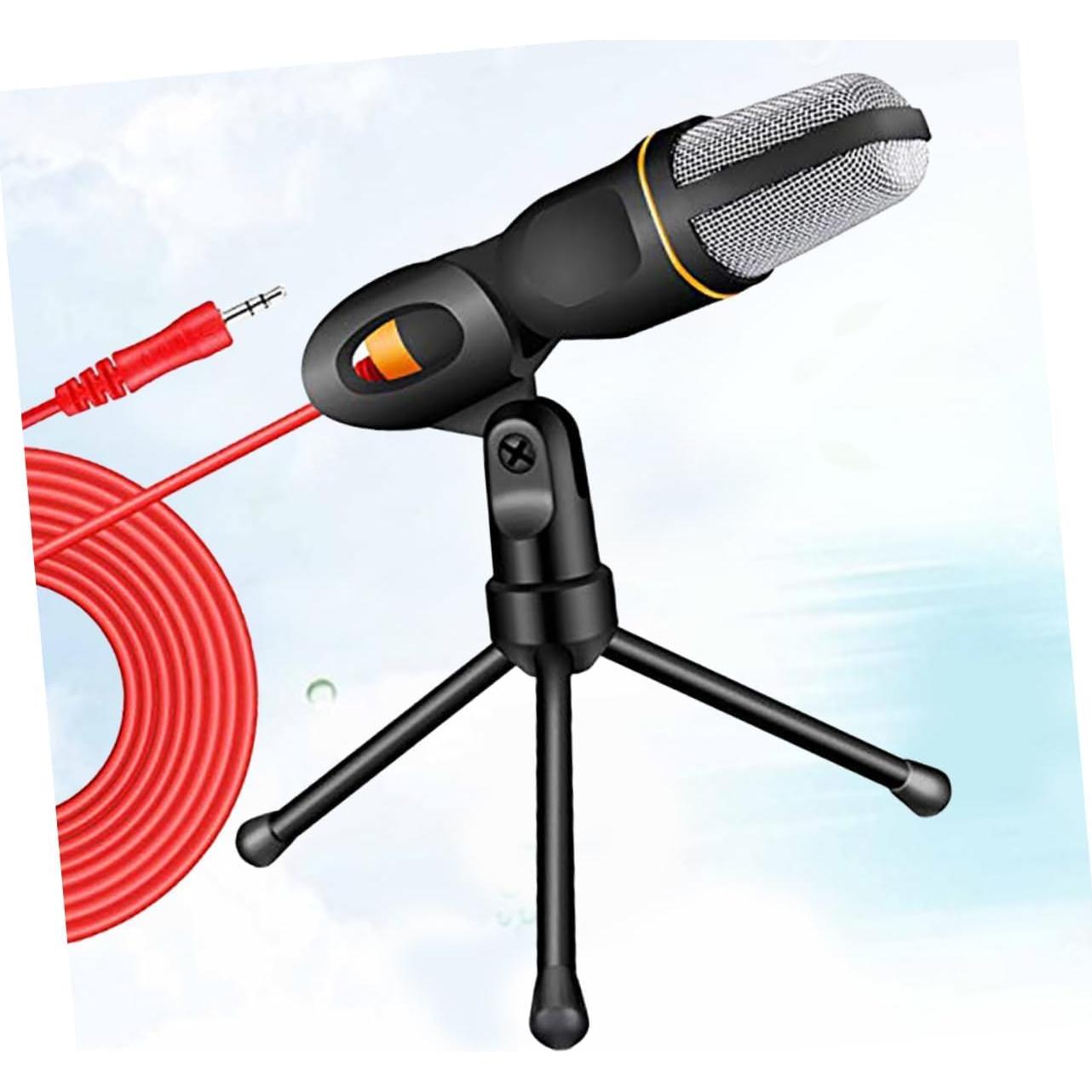 Soporte de Micrófono y Trípode Ajustable Negro para PC
