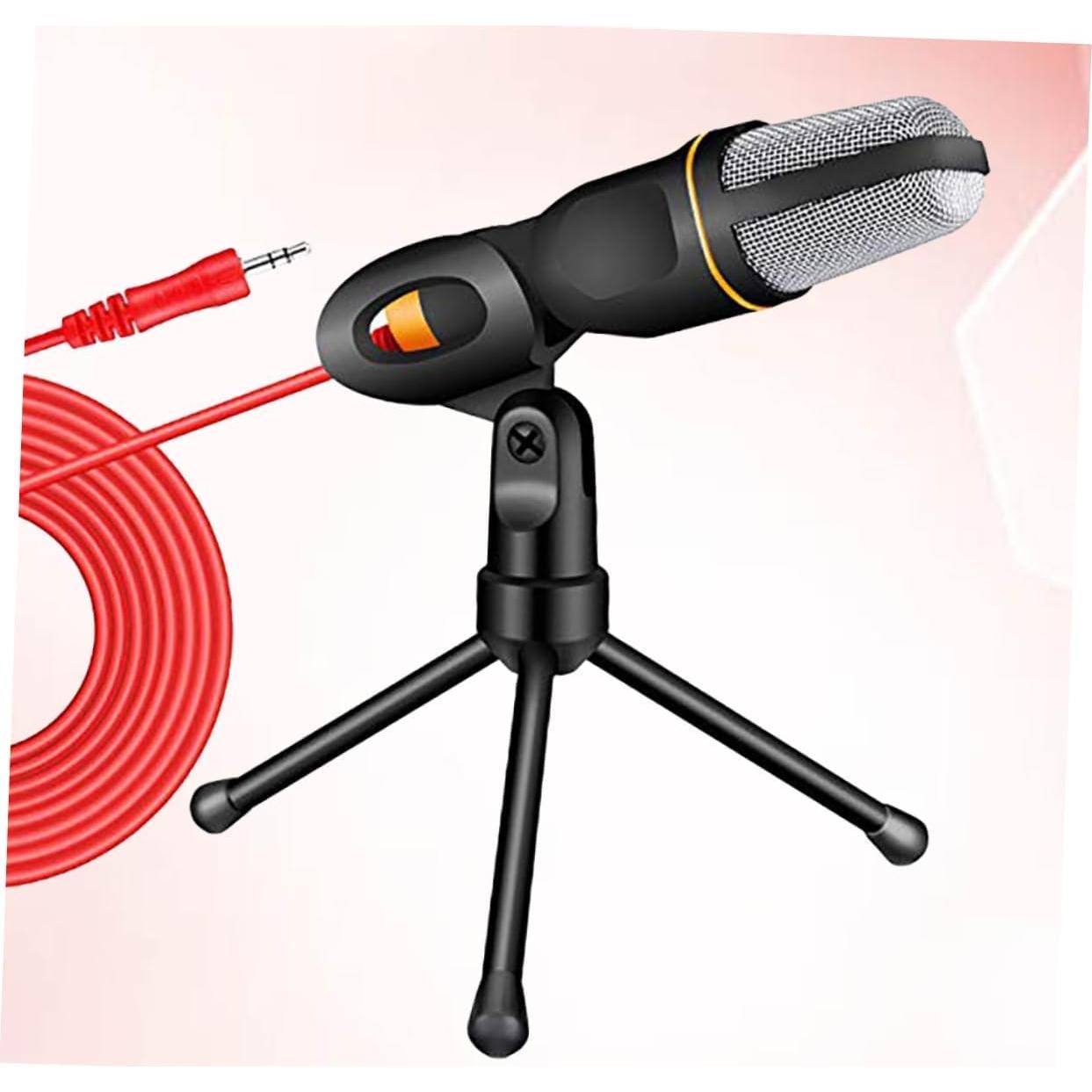 Soporte de Micrófono y Trípode Ajustable Negro para PC