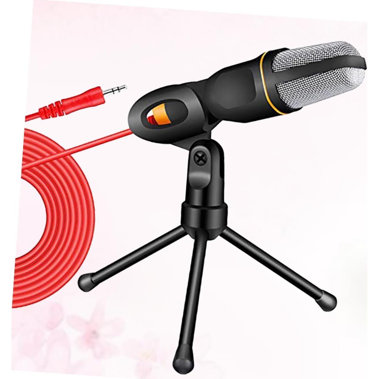 Soporte de Micrófono y Trípode Ajustable Negro para PC