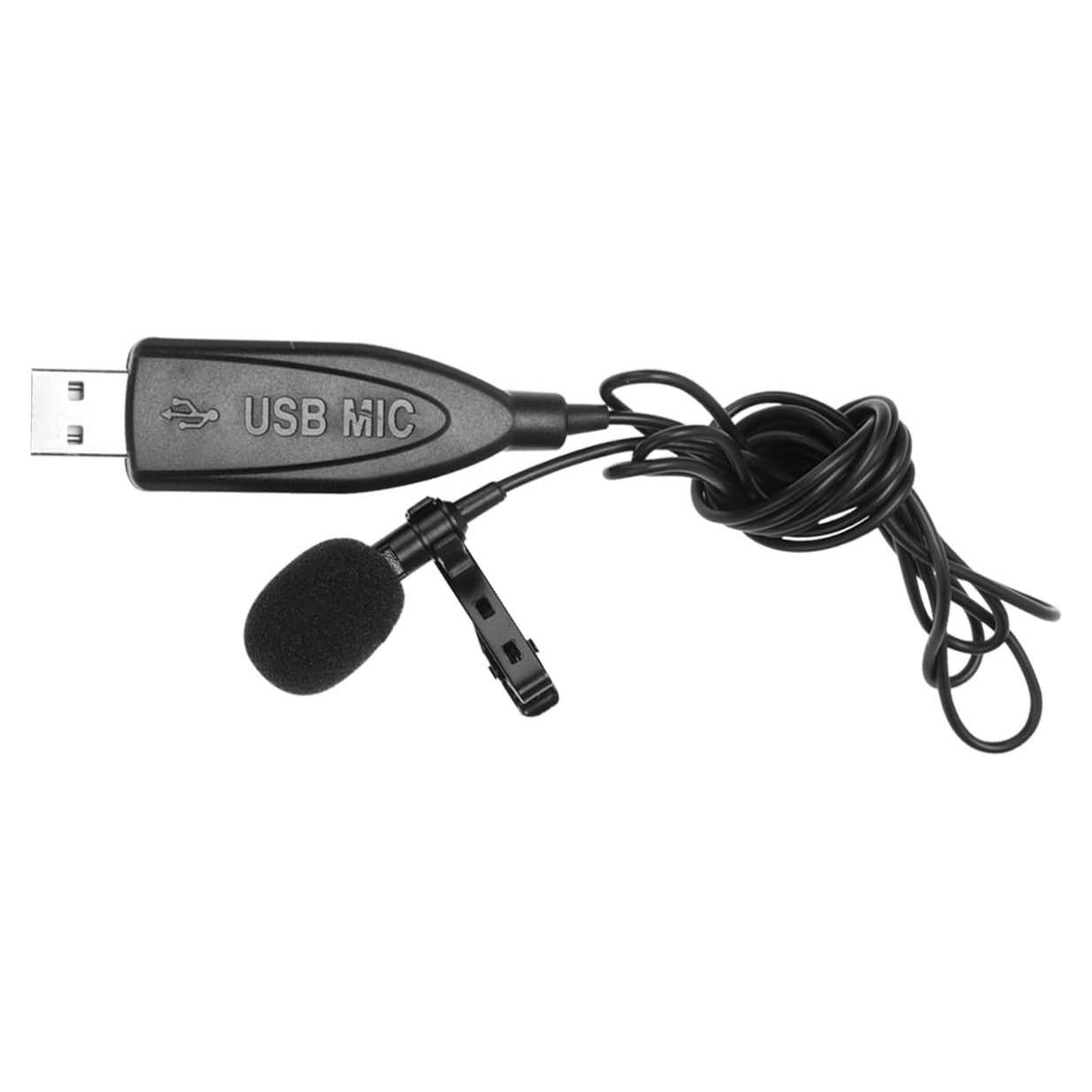 Micrófono Portátil Kisangel USB Mini Negro para Computadora