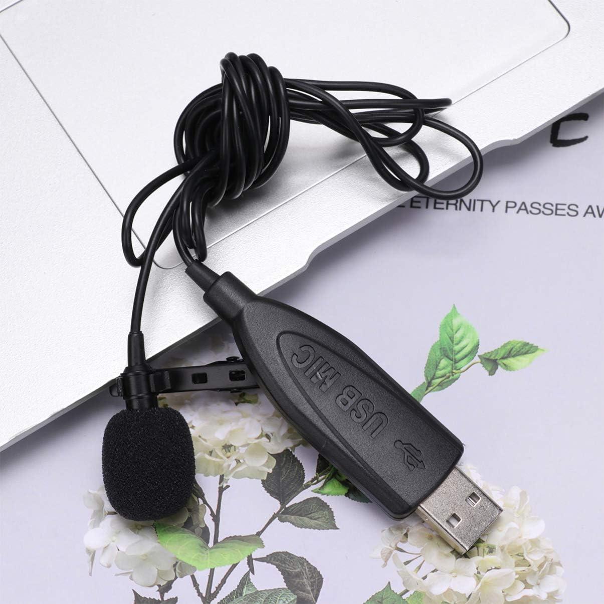 Micrófono Portátil Kisangel USB Mini Negro para Computadora