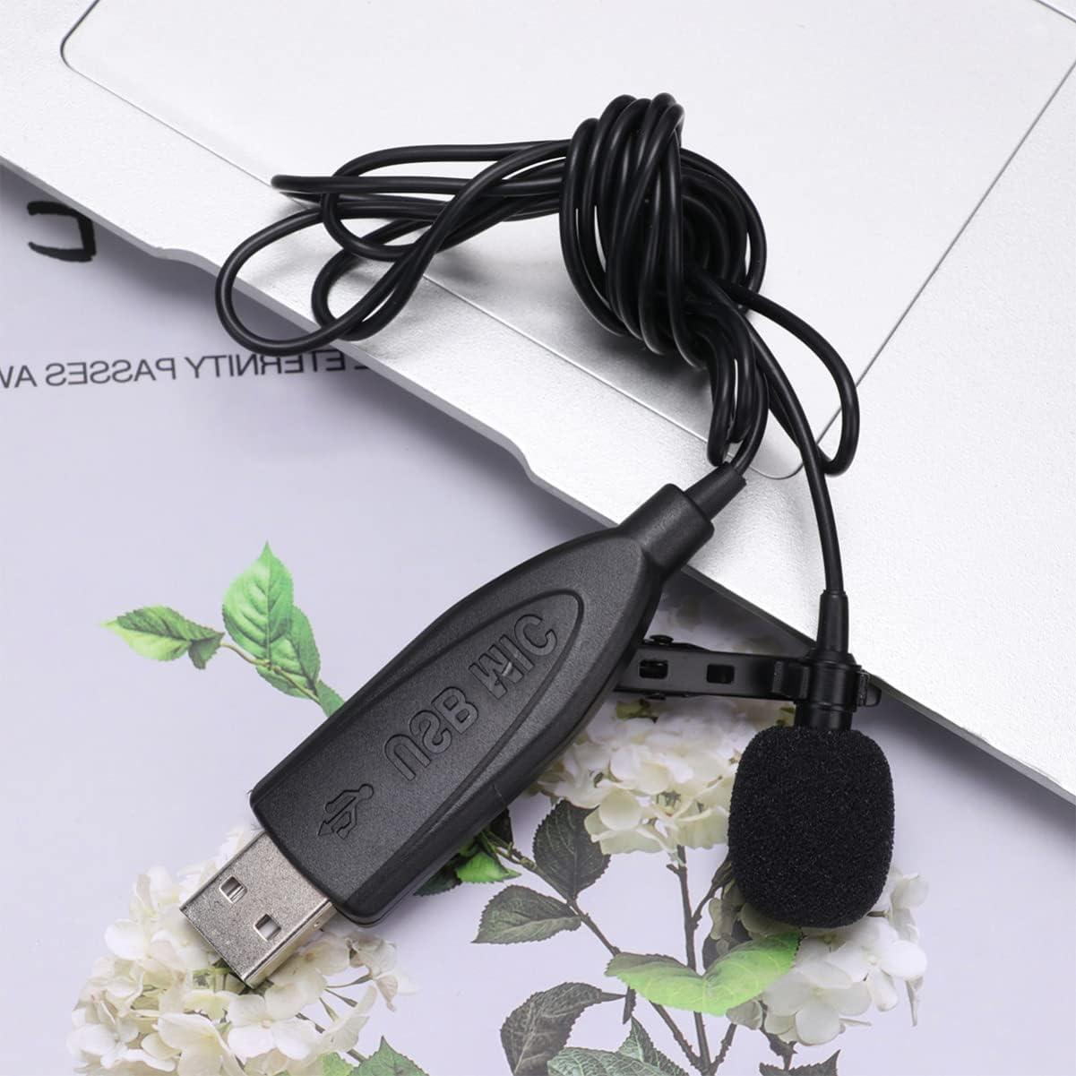 Micrófono Portátil Kisangel USB Mini Negro para Computadora