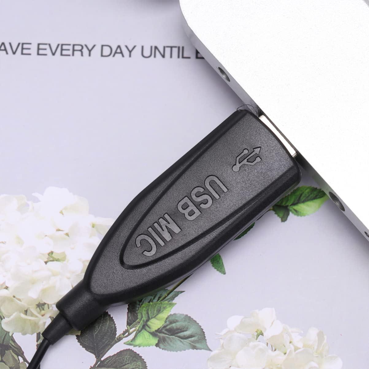 Micrófono Portátil Kisangel USB Mini Negro para Computadora