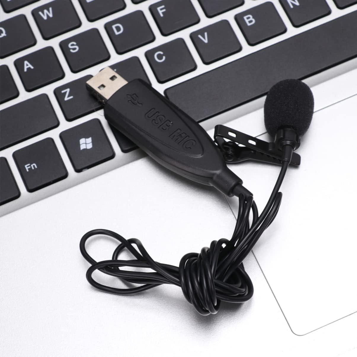 Micrófono Portátil Kisangel USB Mini Negro para Computadora