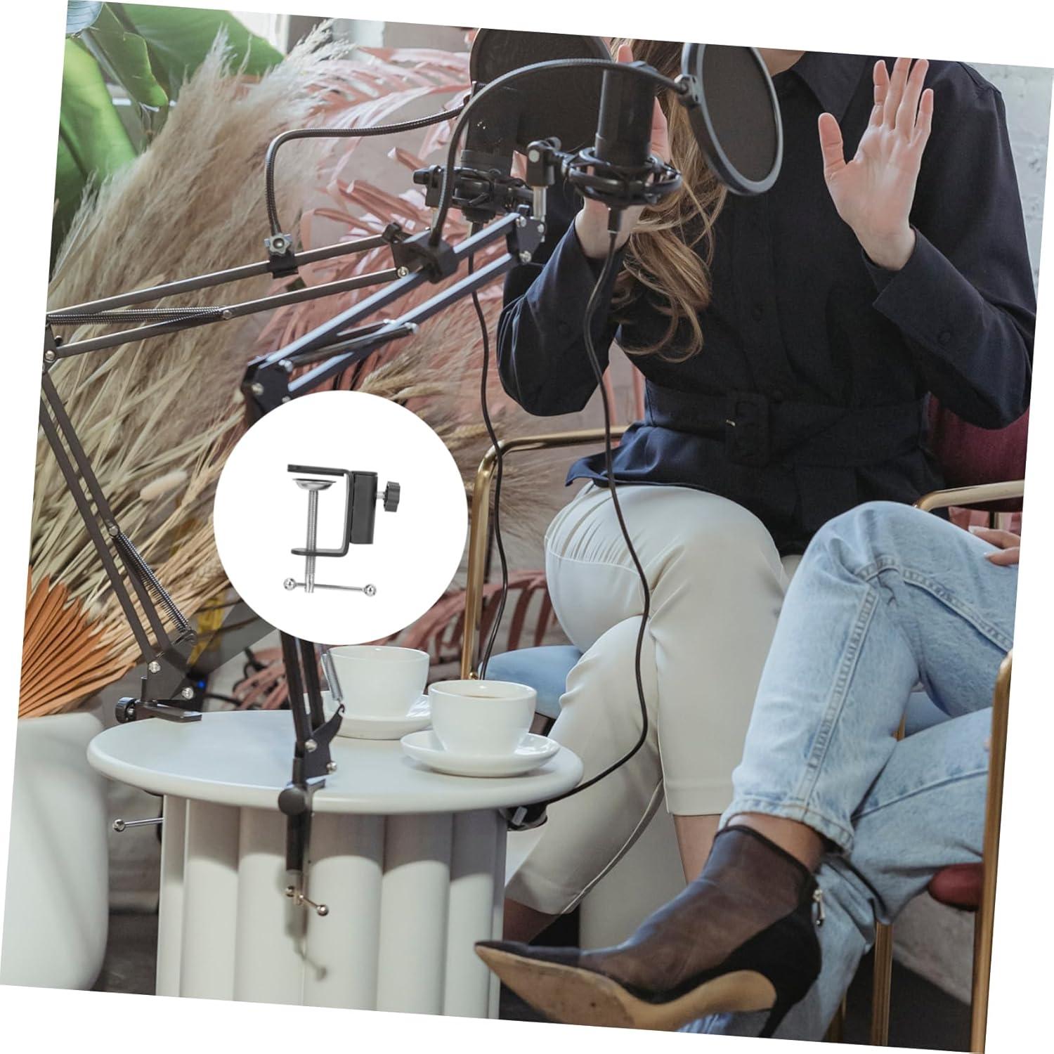 Soporte de Micrófono de Escritorio Garneck con Abrazadera Metal