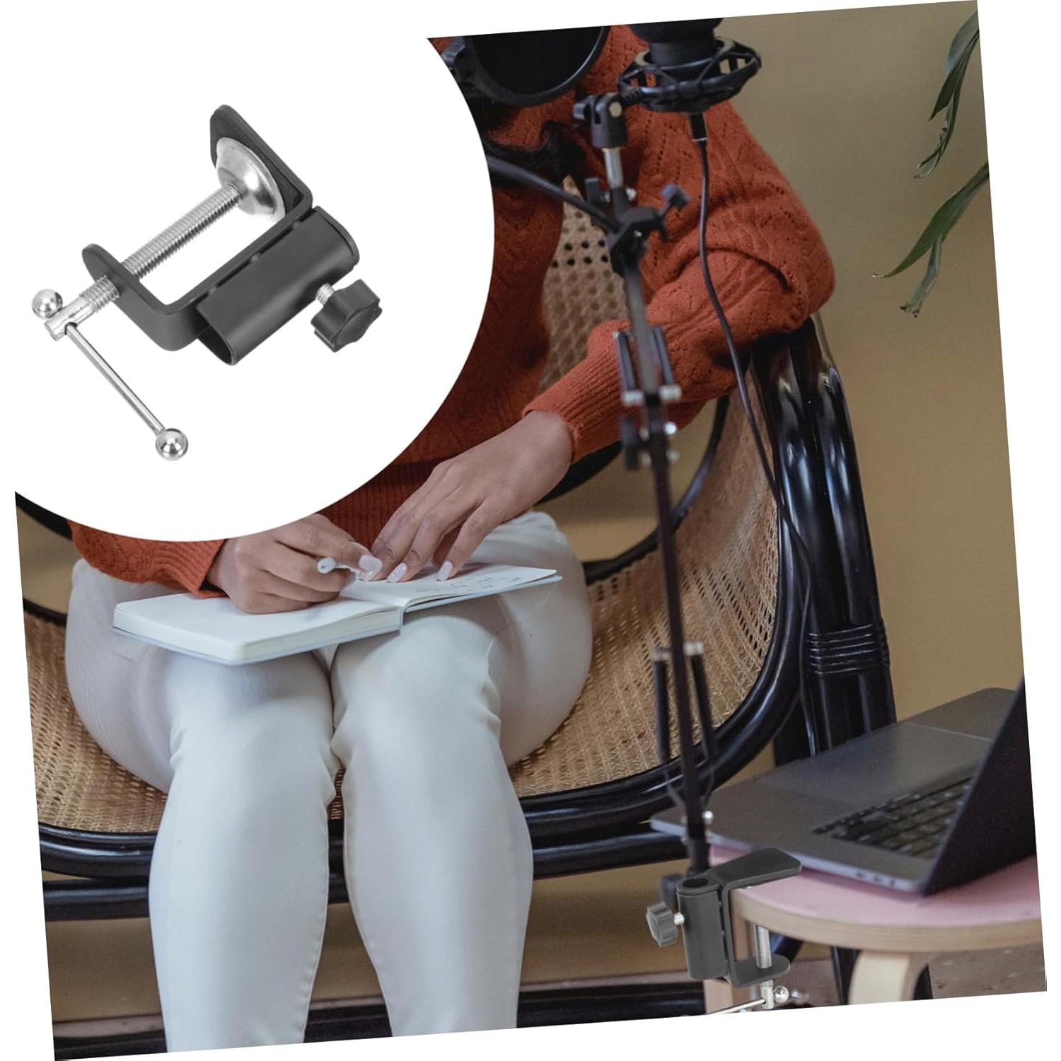 Soporte de Micrófono de Escritorio Garneck con Abrazadera Metal