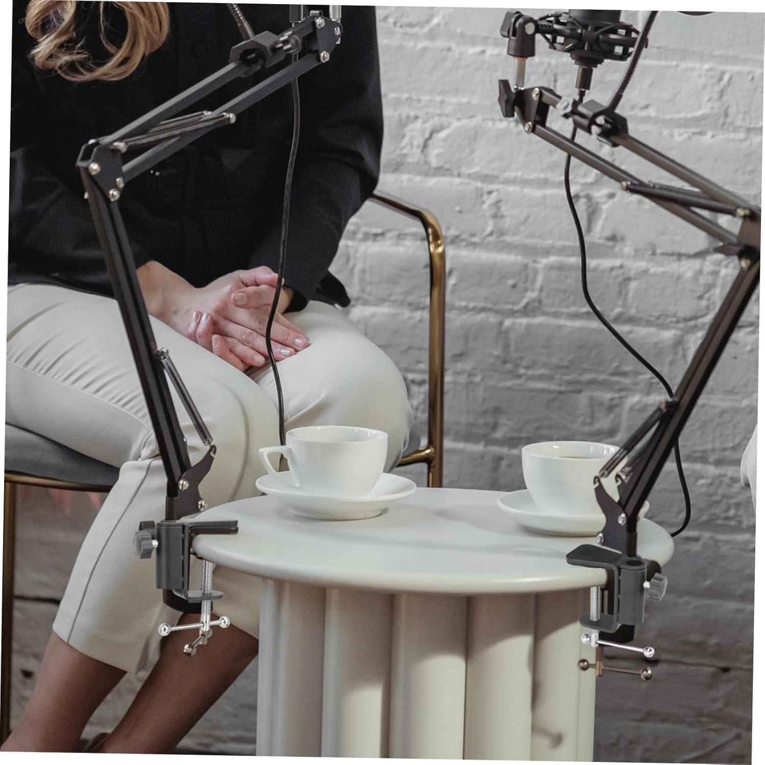 Soporte de Micrófono de Escritorio Garneck con Abrazadera Metal