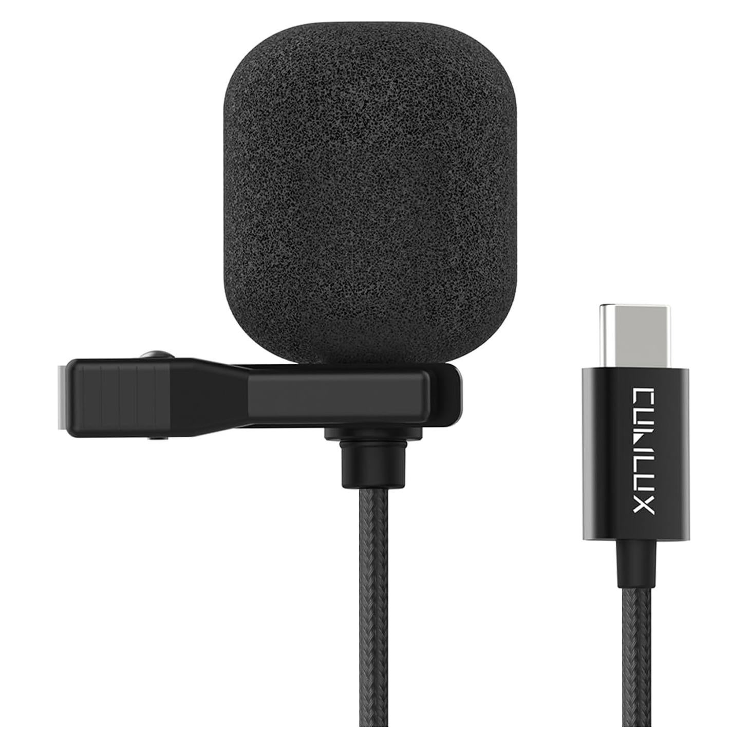 Micrófono Lavalier USB C Cubilux Unidireccional 1.52m