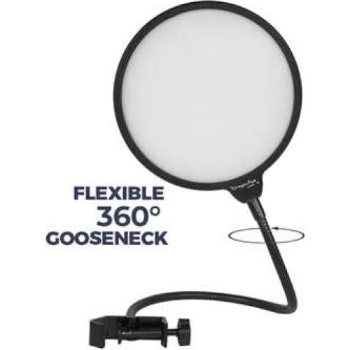 Filtro Pop Dragonpad USA 33 cm Negro/Blanco para Micrófono