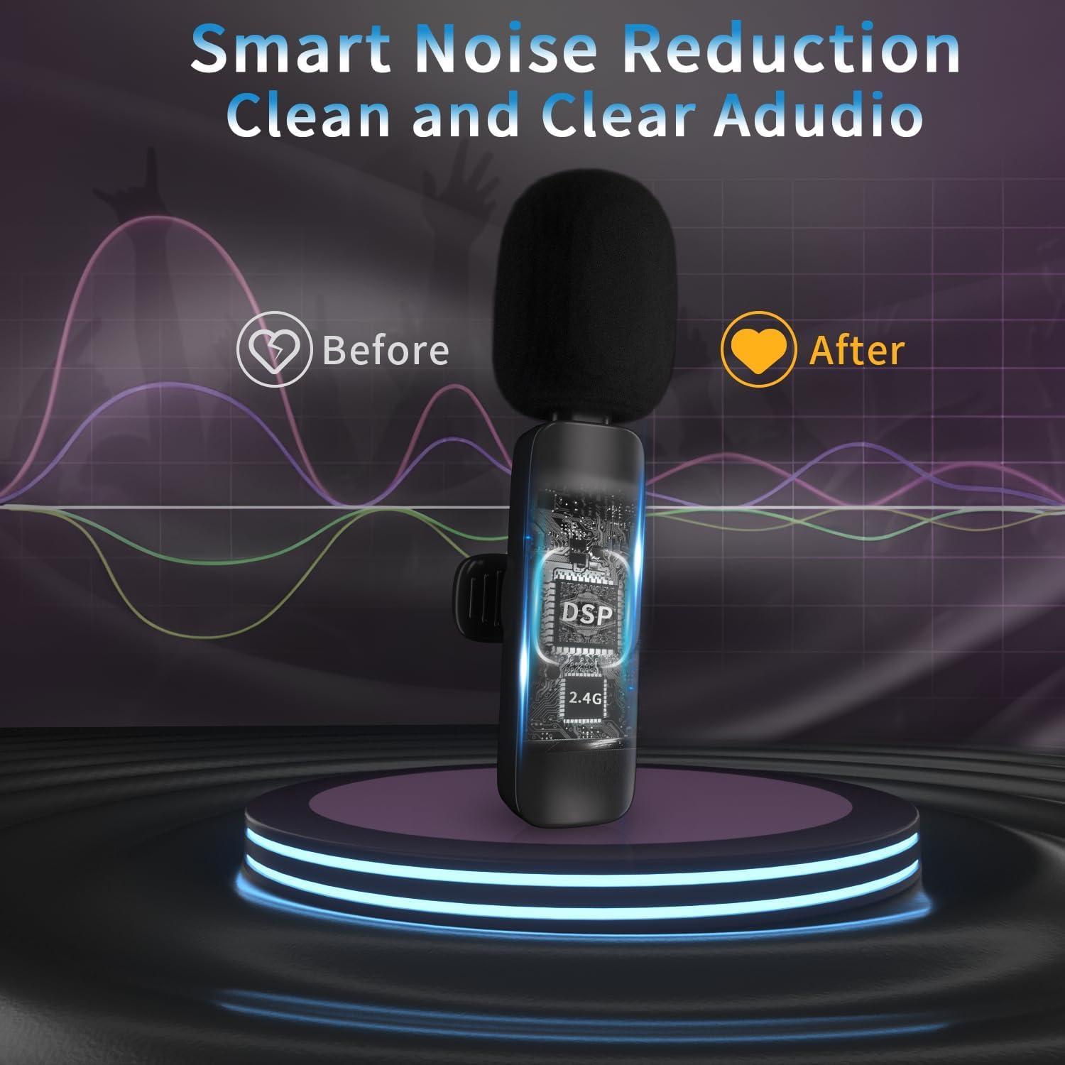 Micrófono Lavalier Inalámbrico Caymuller para iPhone/iPad