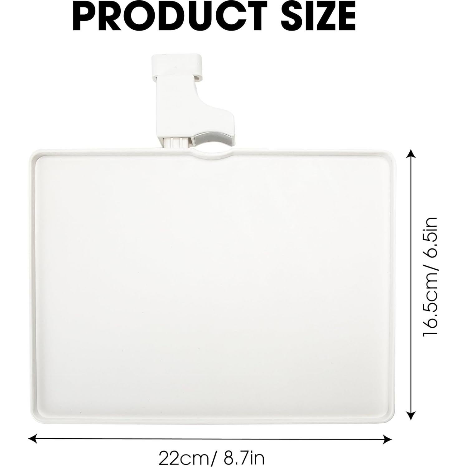 Soporte de Bandeja para Micrófono Blanco - 22x16.5 cm - Carga 1.8 kg