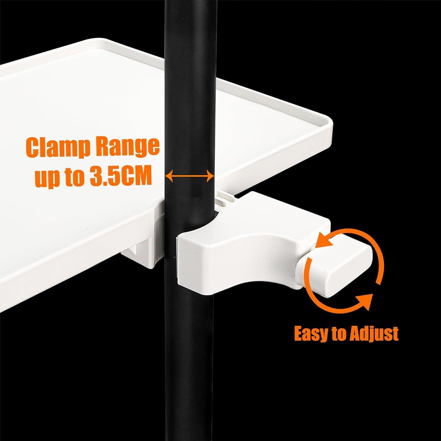 Soporte de Bandeja para Micrófono Blanco - 22x16.5 cm - Carga 1.8 kg