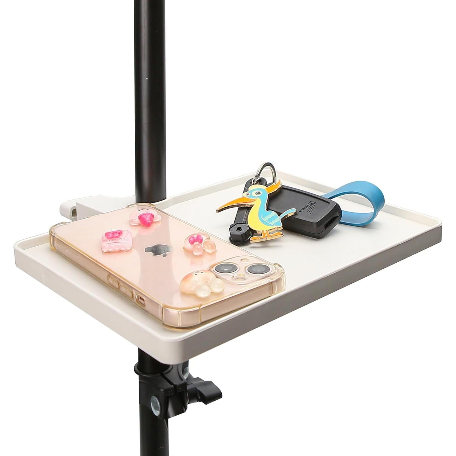 Soporte de Bandeja para Micrófono Blanco - 22x16.5 cm - Carga 1.8 kg