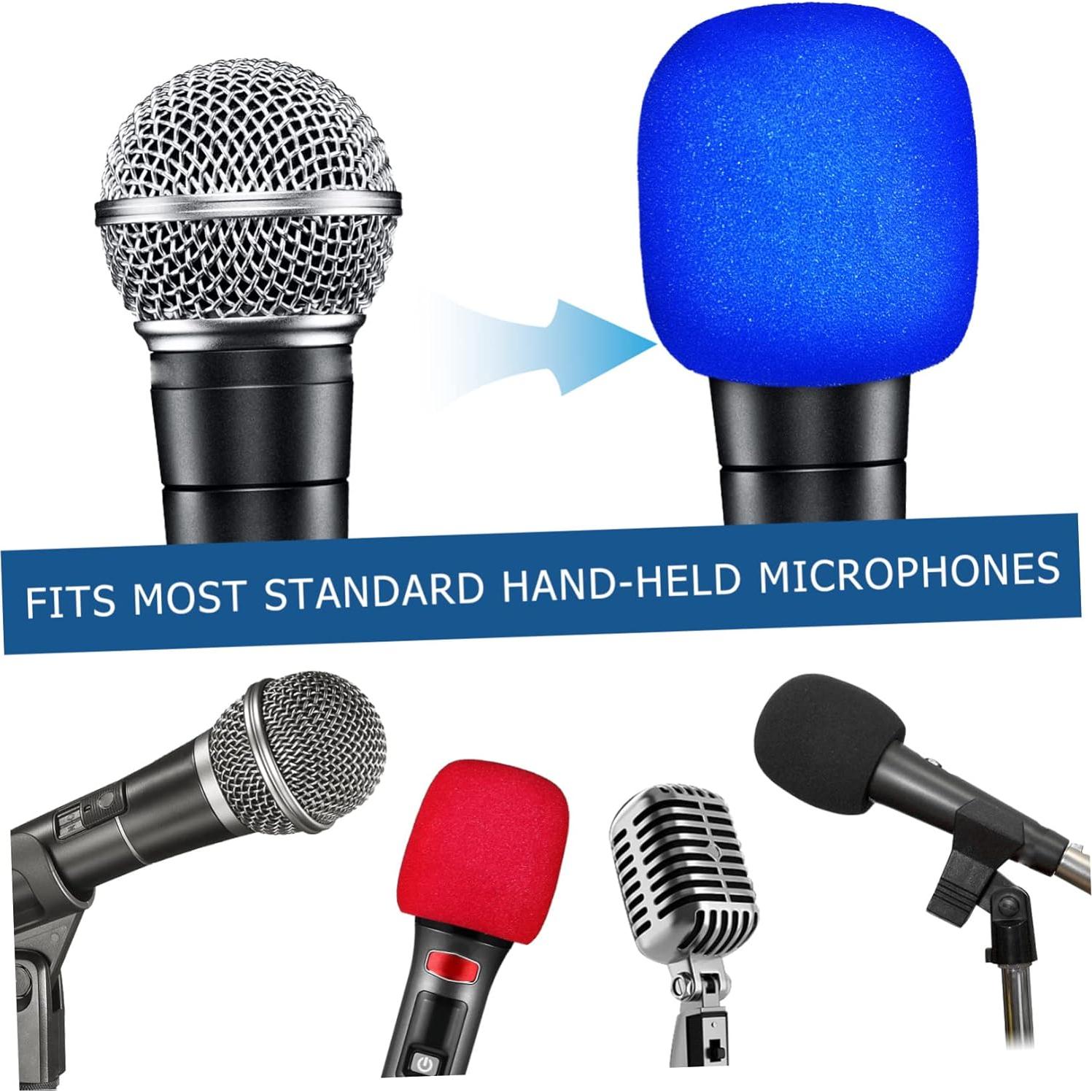 DECHOUS 10 Fundas de Micrófono Espuma Gruesa Multicolor