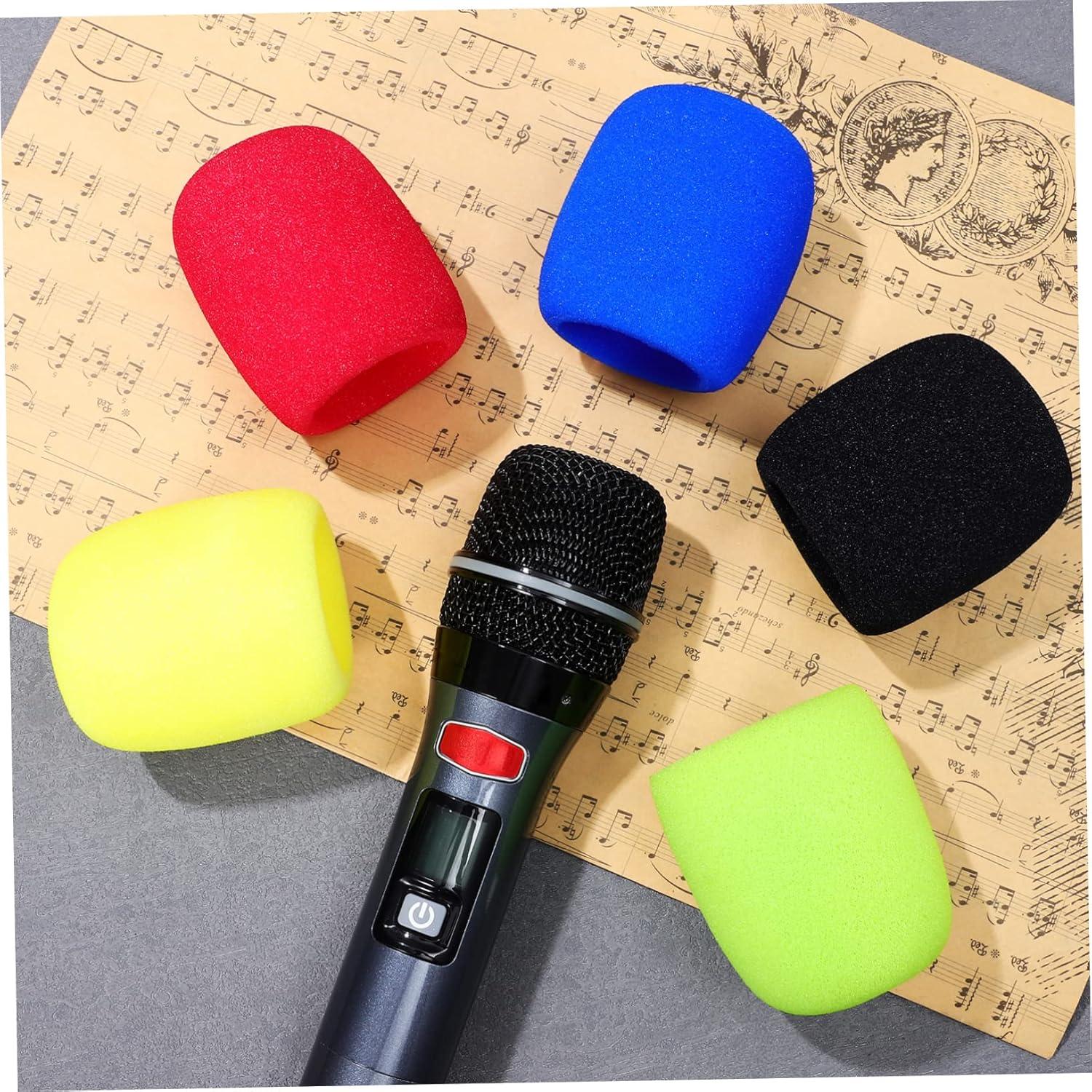 DECHOUS 10 Fundas de Micrófono Espuma Gruesa Multicolor