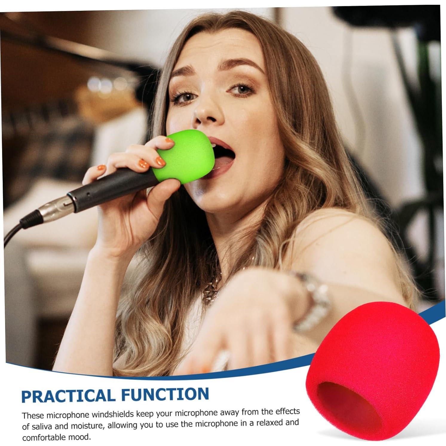 DECHOUS 10 Fundas de Micrófono Espuma Gruesa Multicolor