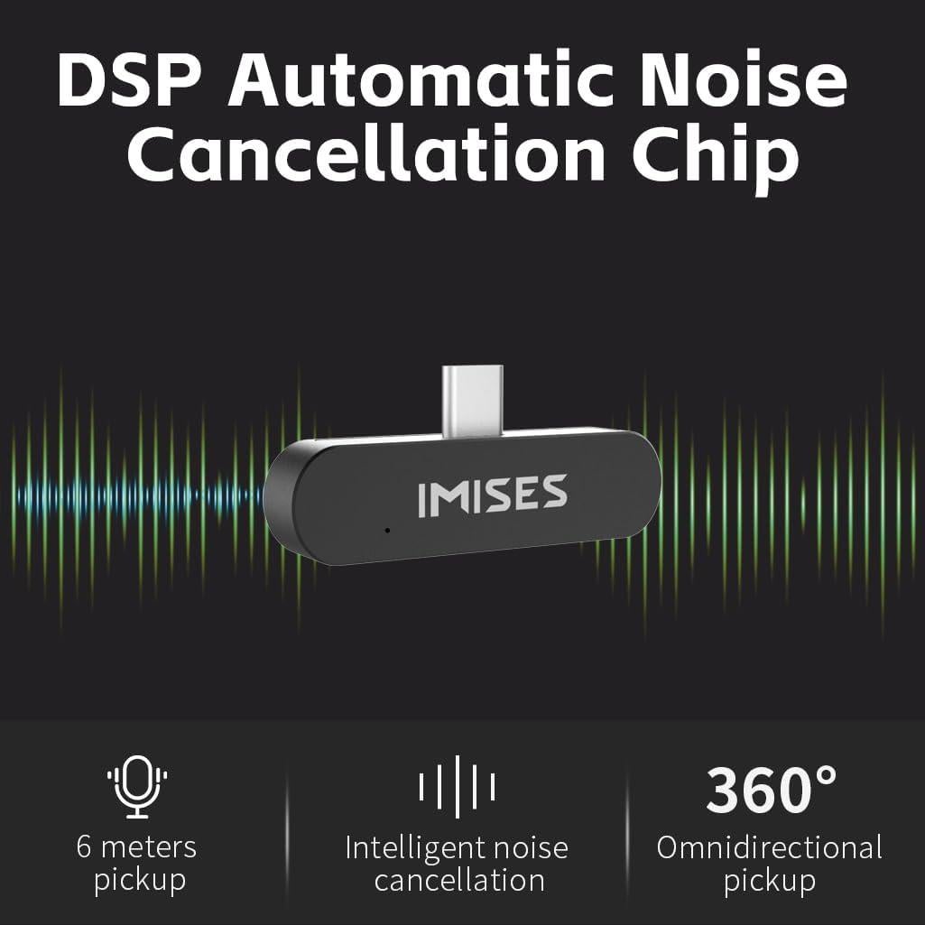Micrófono Type-C IMISES S1 MINI-1 con Cancelación de Ruido AI