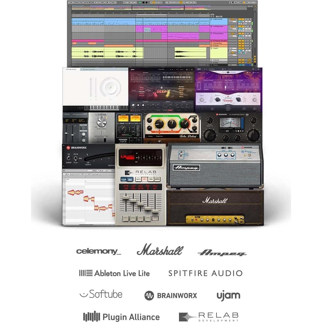 Interfaz de Audio UA Volt 1 USB + Cable XLR Amazon Basics