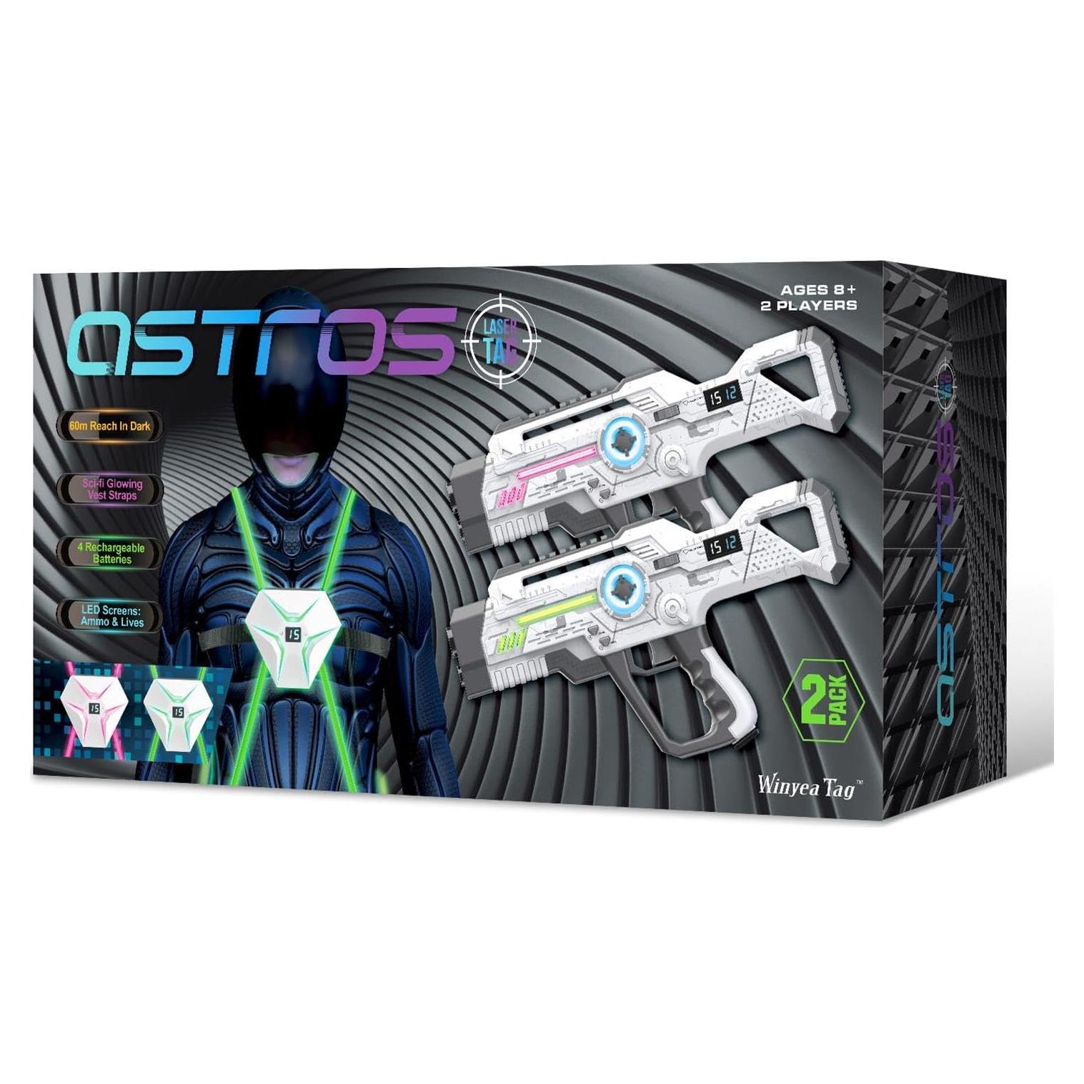 Juego de Laser Tag Recargable WINYEA 2 Jugadores LED