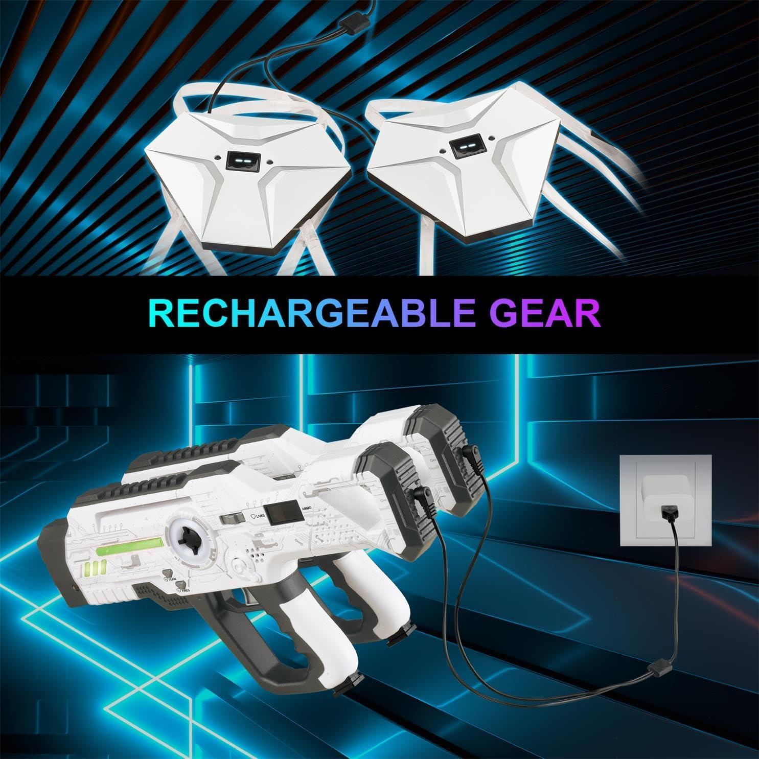 Juego de Laser Tag Recargable WINYEA 2 Jugadores LED