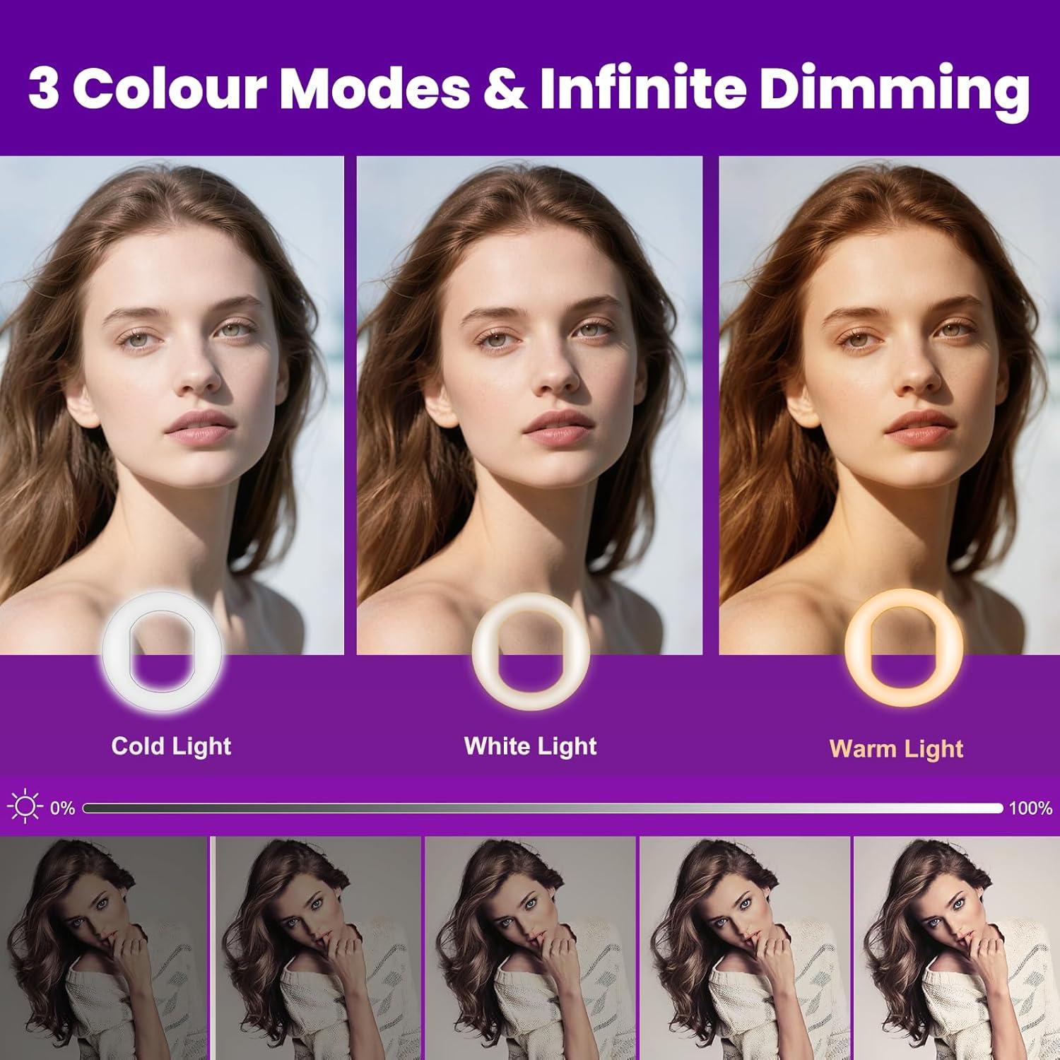 Cámara Web 4K Galyimage con Luz y Micrófonos Duales
