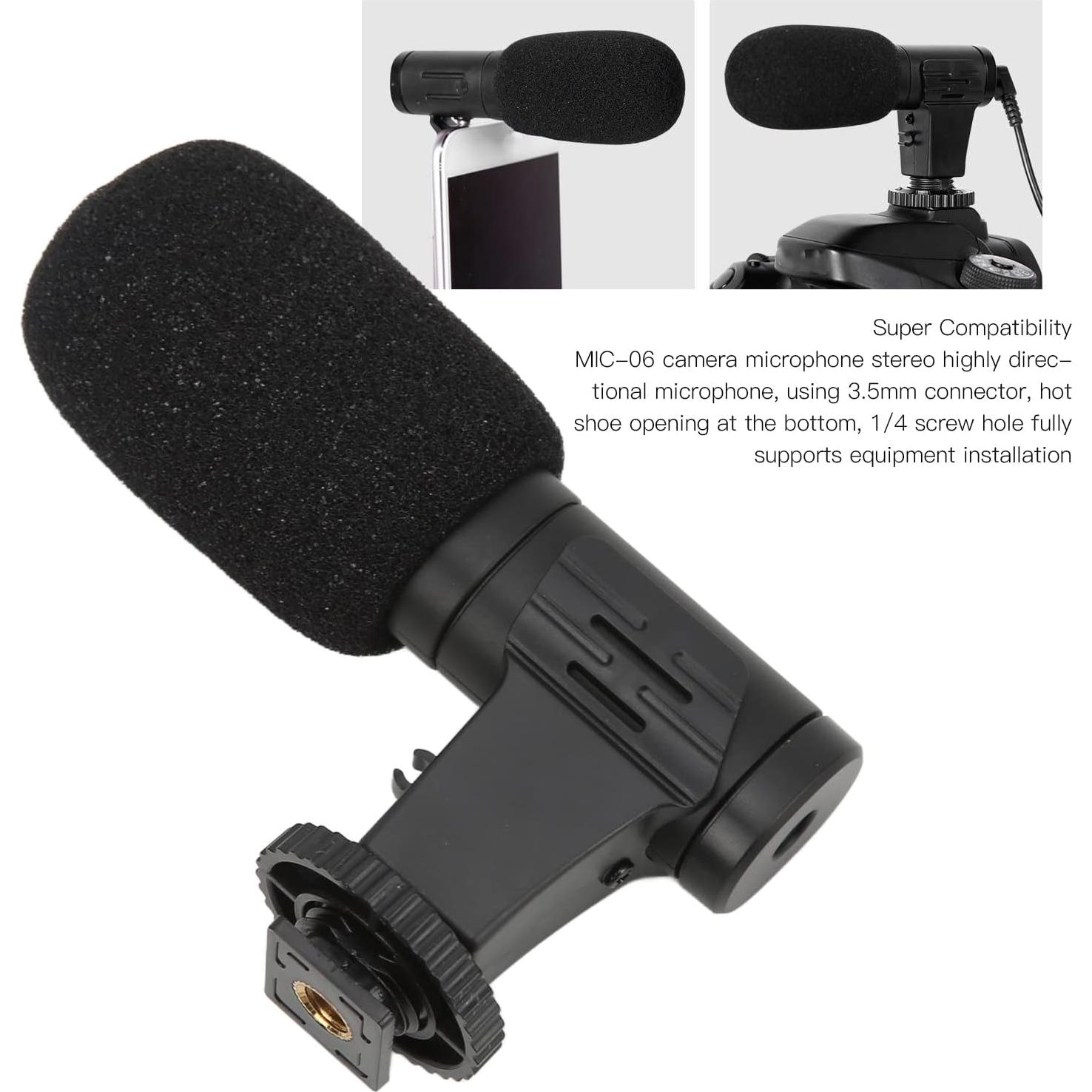 Micrófono de Condensador Mini Yosoo para Cámara y Móvil